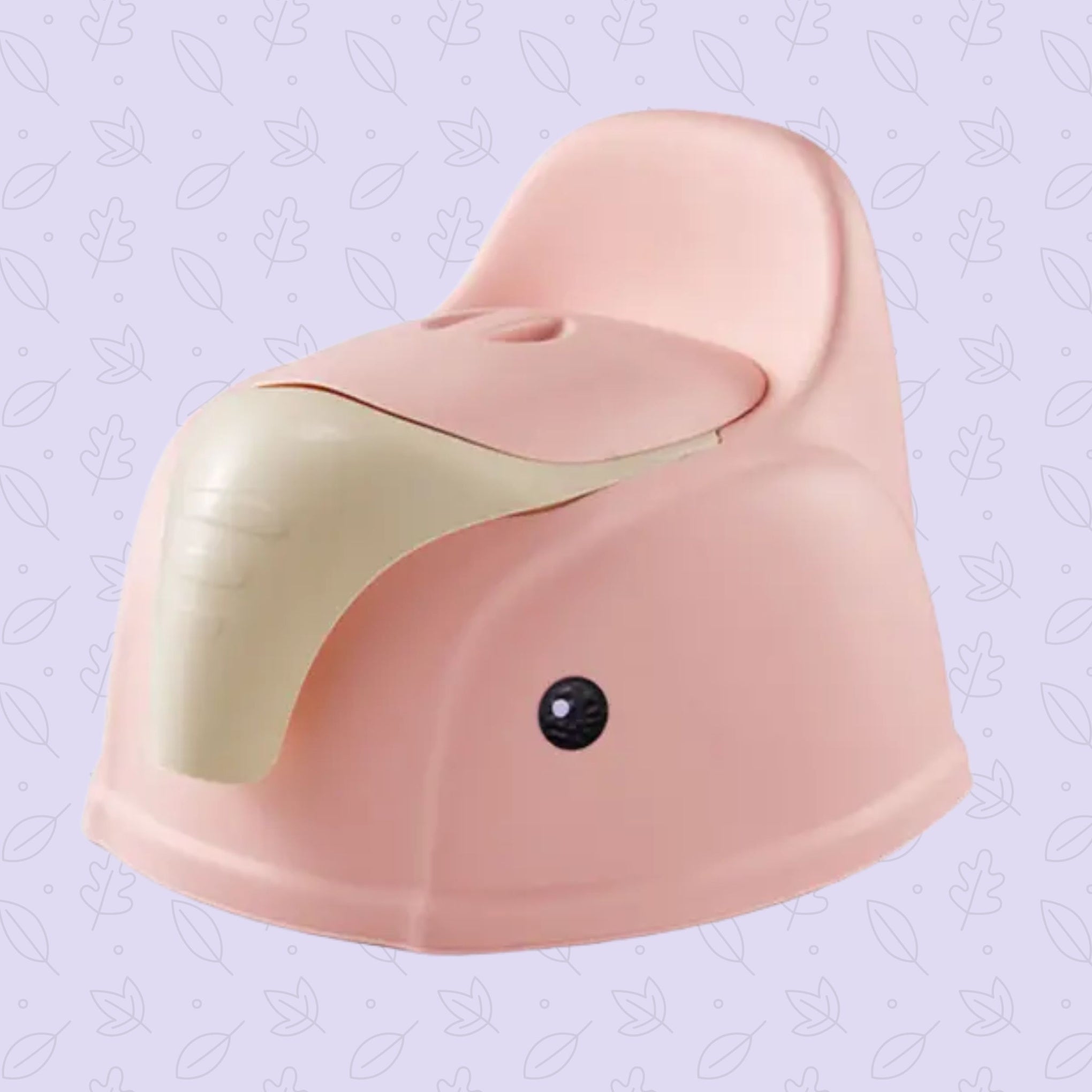 Smile Baby Toddler Potty Training Toilet Seat With Splash Guard - Portable Travel Potty for Children, Infant Potties Training Chair for Ages 1-6 Boys and Girls| ELEPHANT DESIGHN Pink & Green color
