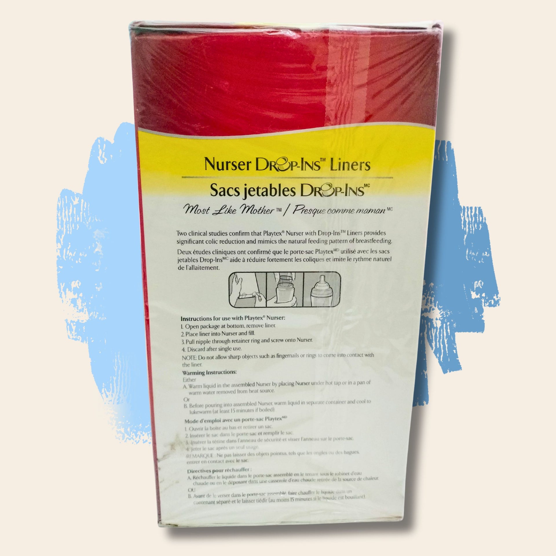 PLAYTEX Nursar Drop-ins Liners 100pec  , Pre-sterilized liners for a clean bottle every time