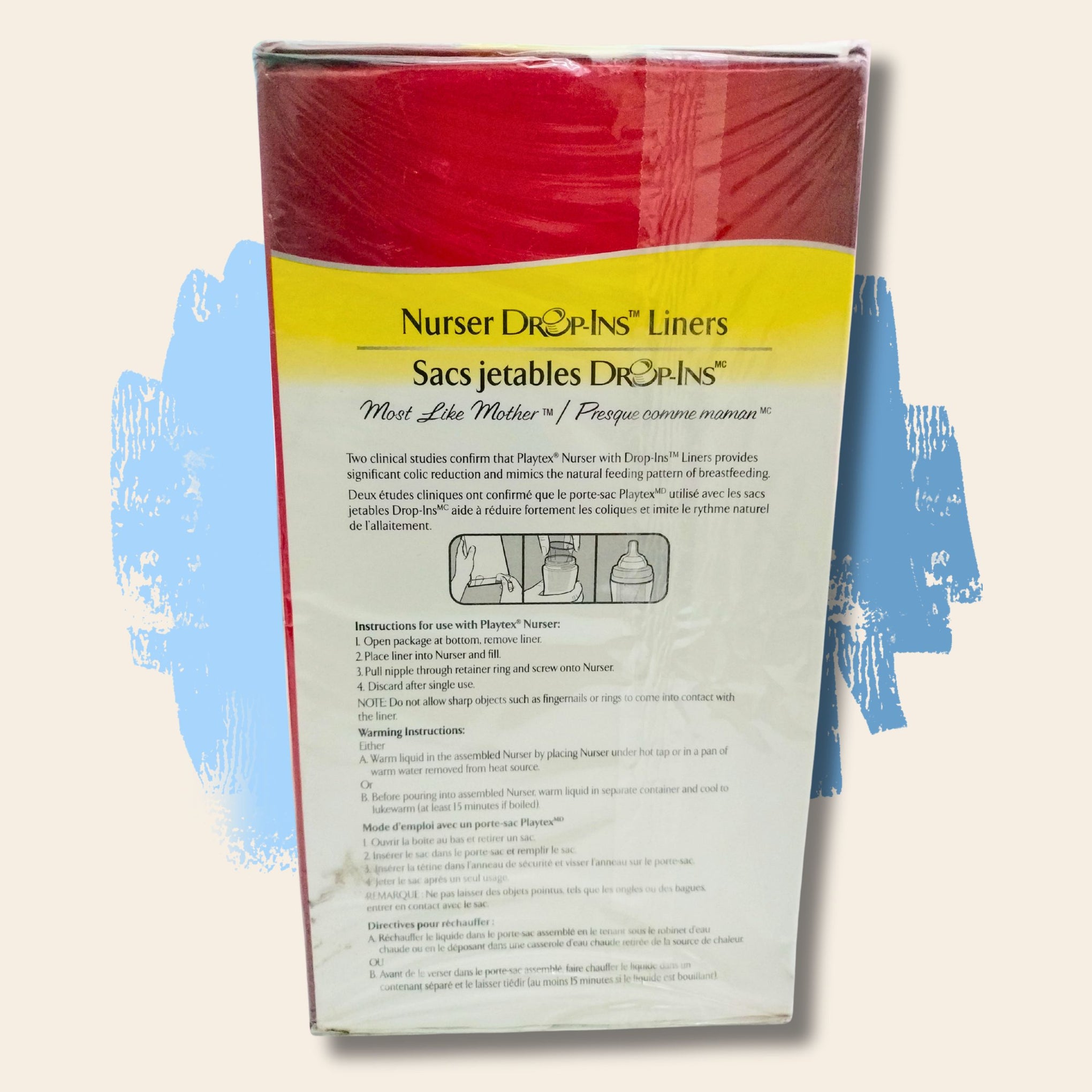 PLAYTEX Nursar Drop-ins Liners 100pec  , Pre-sterilized liners for a clean bottle every time