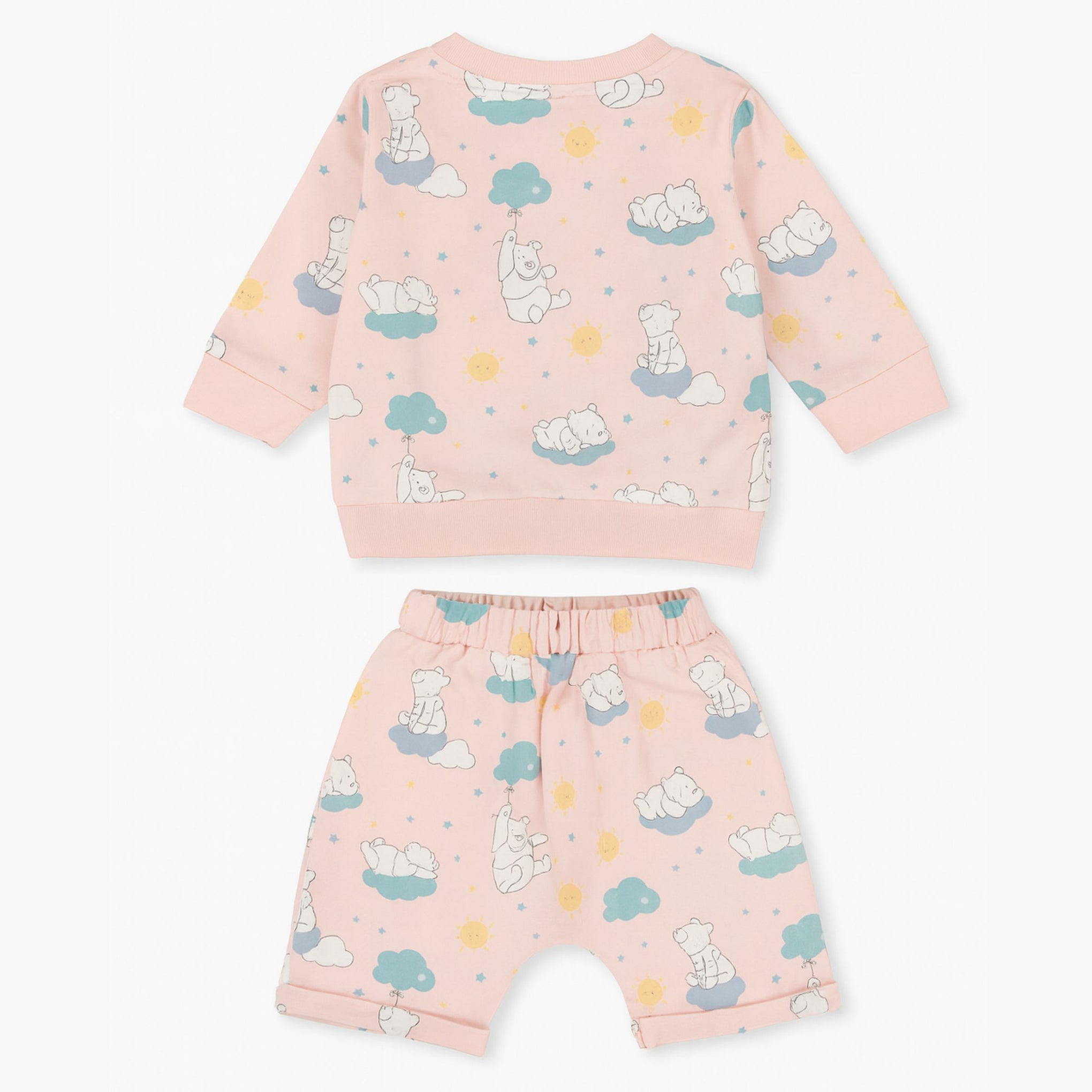 OLLYPOP Boys Printed Set – Pink & Sea Blue | 0–24 Months