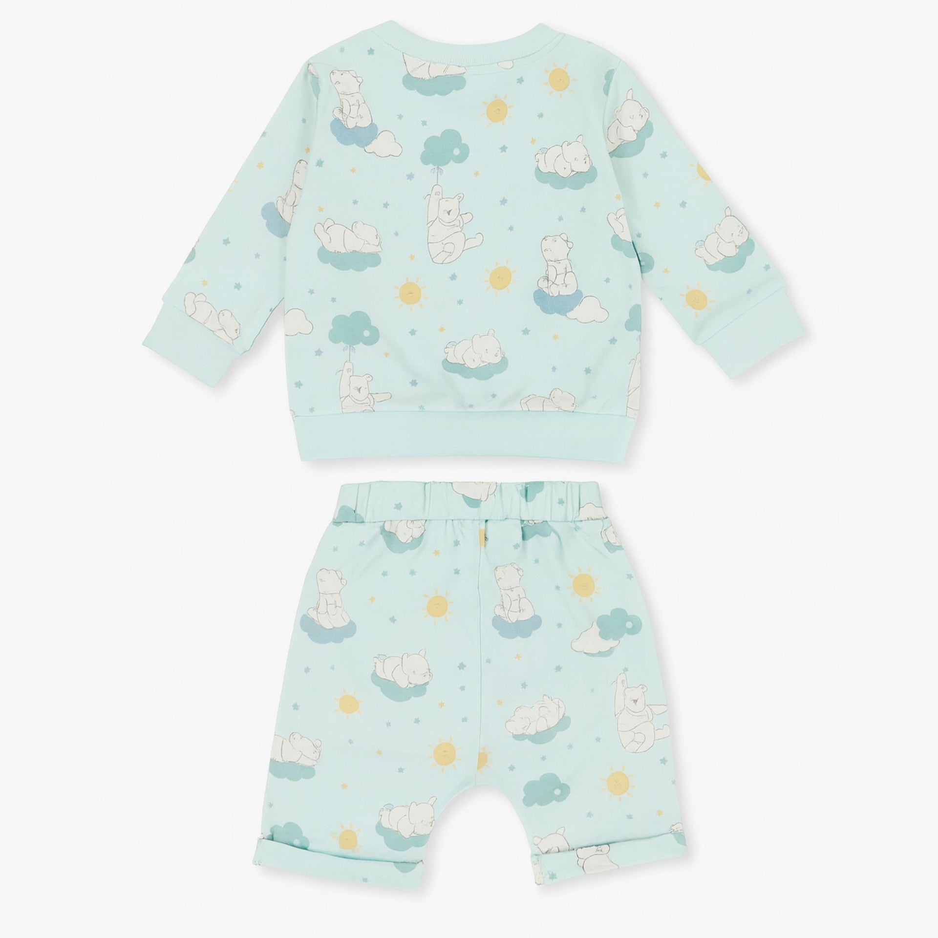 OLLYPOP Boys Printed Set – Pink & Sea Blue | 0–24 Months