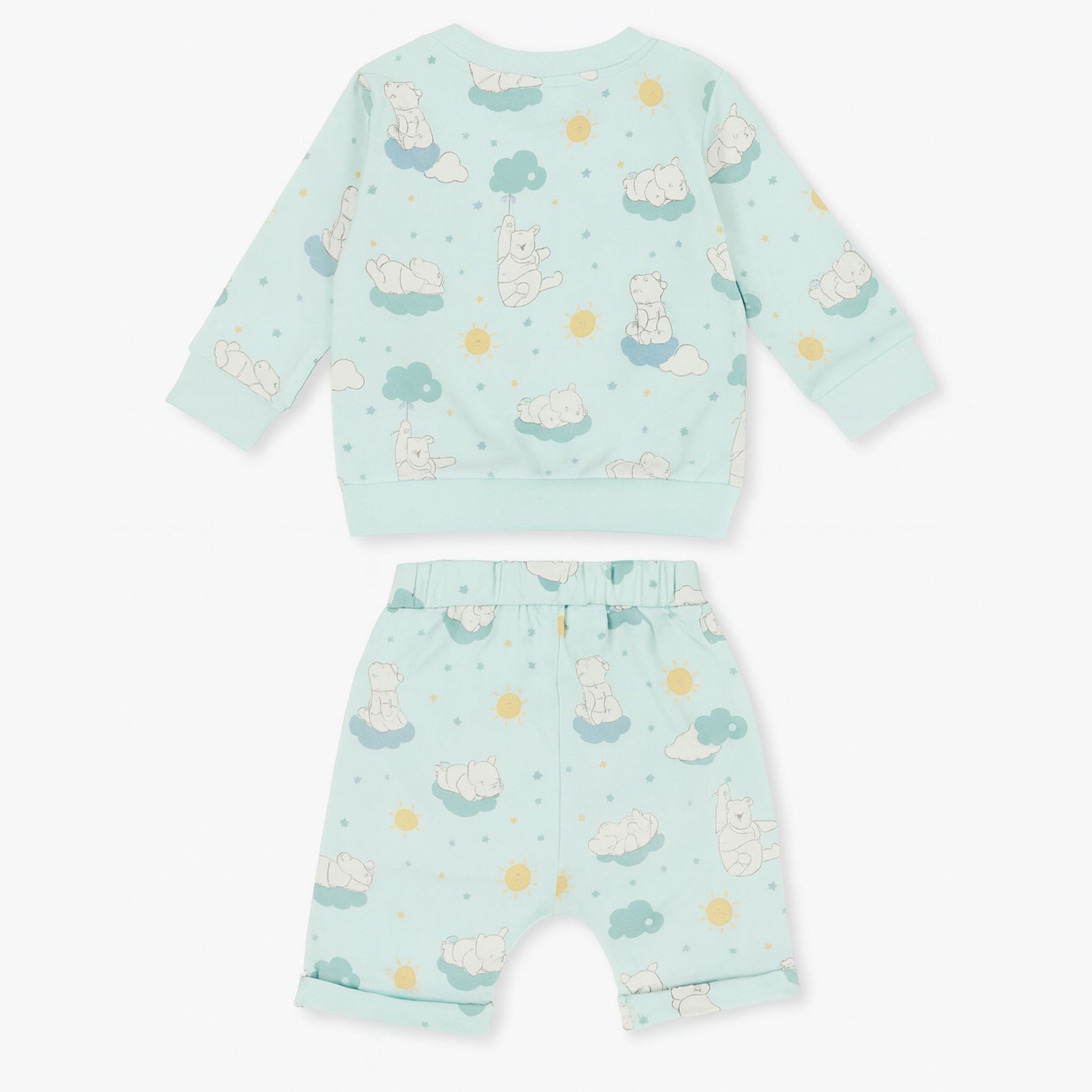 OLLYPOP Boys Printed Set – Pink & Sea Blue | 0–24 Months