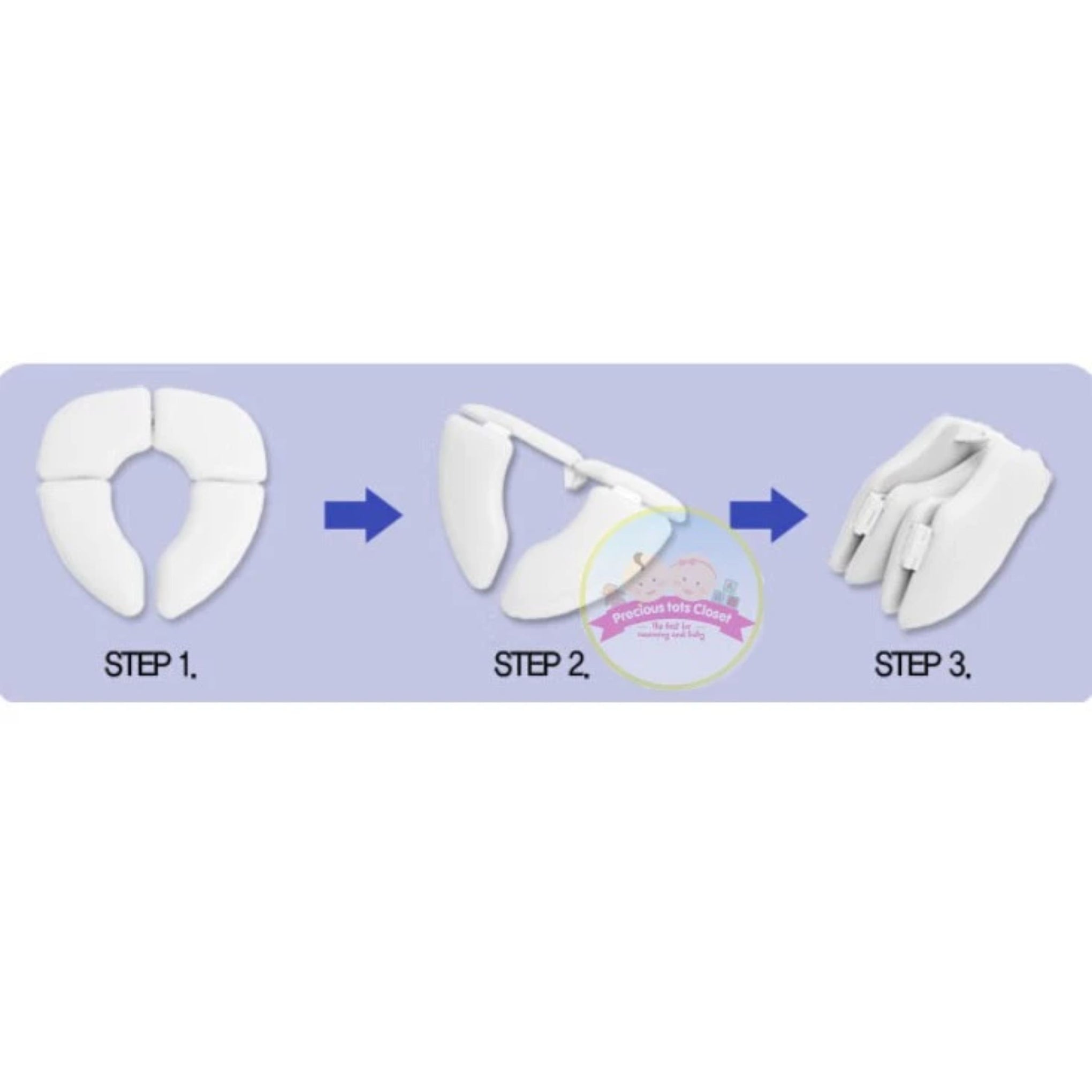 Smile Baby Disney Princess Soft Foldable Potty Seat for Kids – Cushioned Toilet Training Seat with Pink Princess Design (Multicolor)