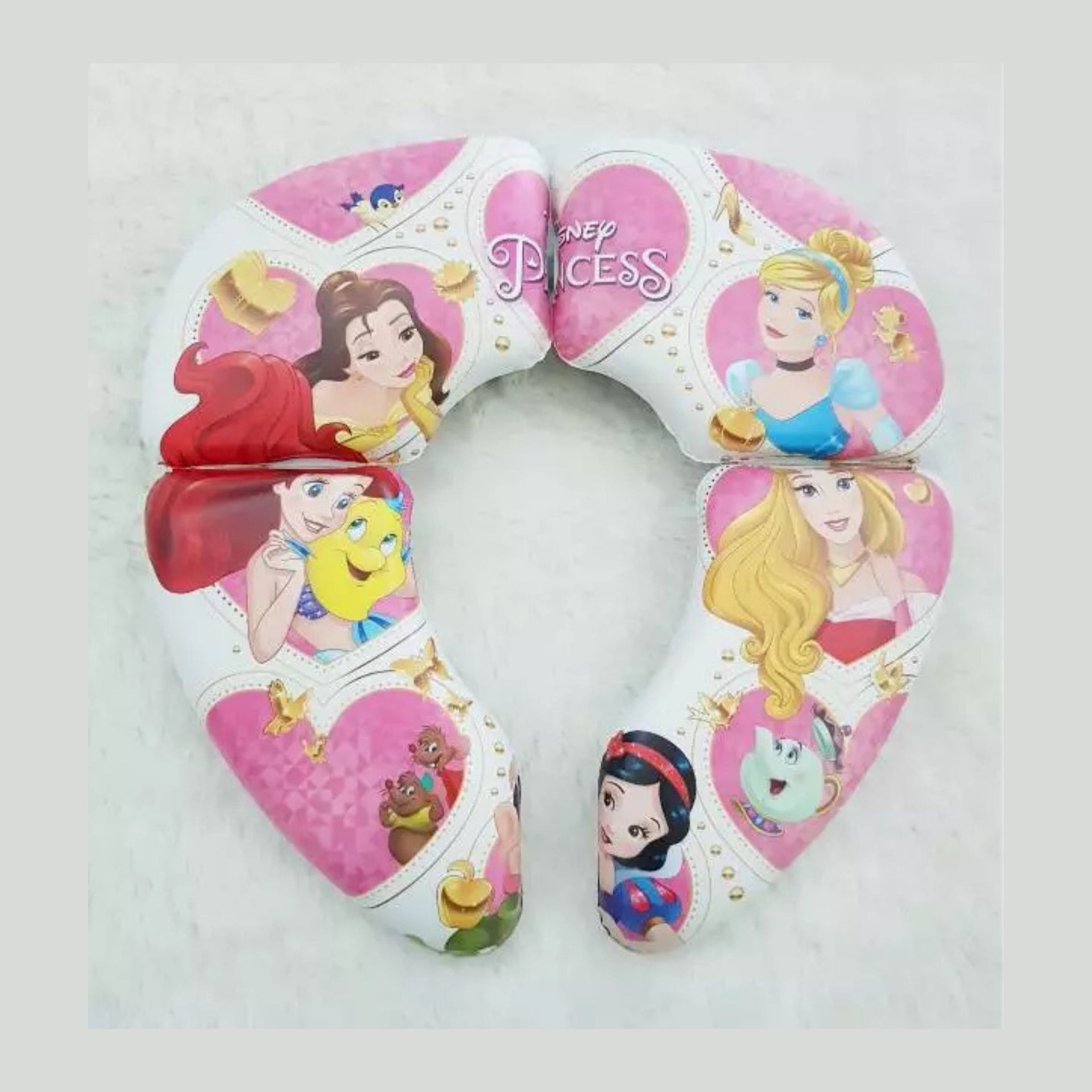 Smile Baby Disney Princess Soft Foldable Potty Seat for Kids – Cushioned Toilet Training Seat with Pink Princess Design (Multicolor)