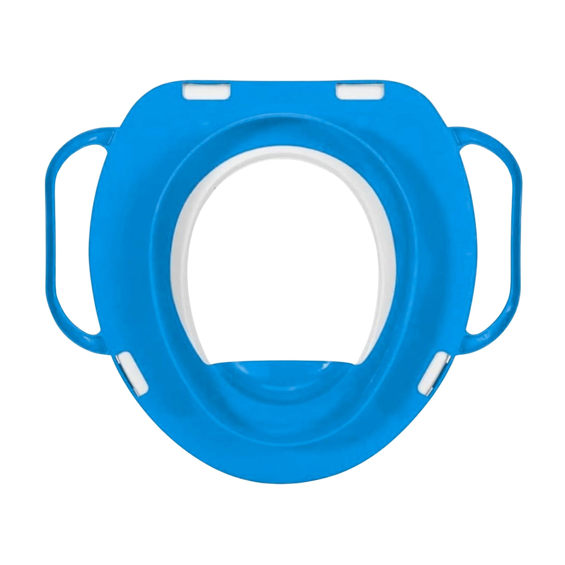 Smile Baby Kids Potty Training Seat with Handles – Comfortable Cushioned Toilet Seat Reducer for Toddlers | Anti-Slip, Travel Friendly | Blue Princess Design