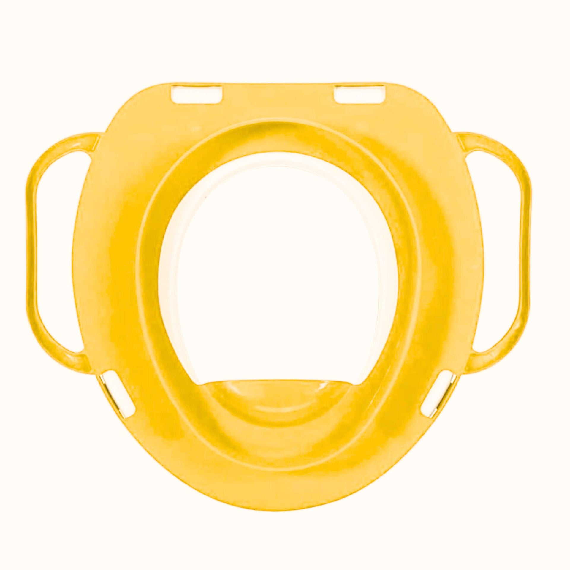 Smile Baby Kids Potty Training Seat with Handles – Soft Cushioned Toilet Seat Reducer for Toddlers | Anti-Slip, Travel Friendly | Yellow Fantasy Friends Design