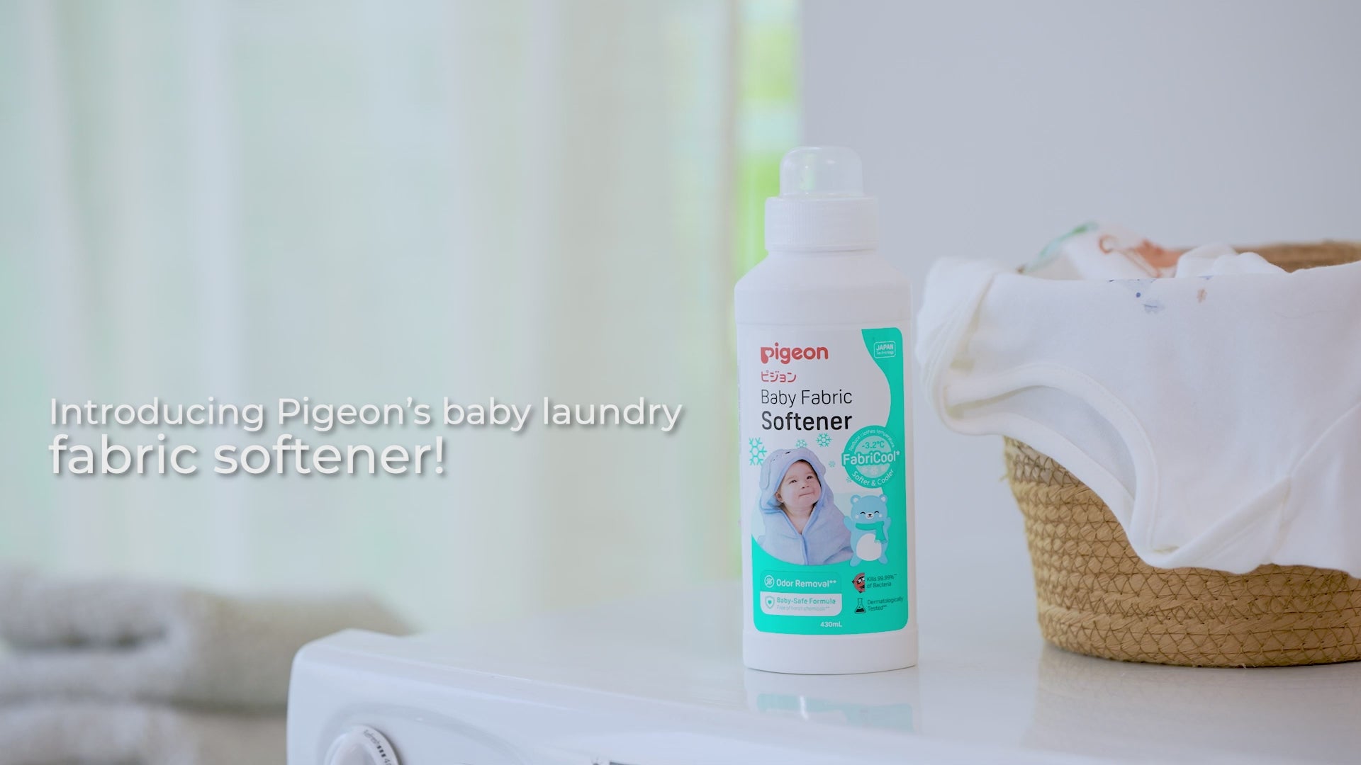 Pigeon Baby Fabric Softener |Keep your baby's clothes softer and refreshing |Softer & Cooler Clothes For baby's delicate skin | 400ml