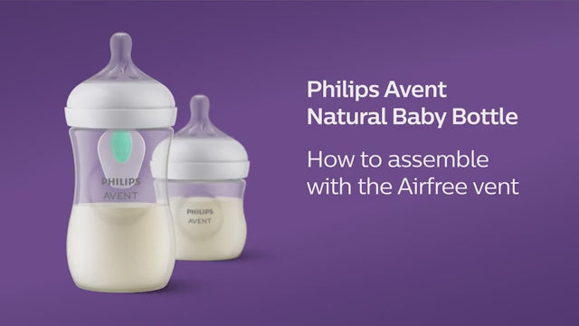 Philips Avent Natural Response Feeding Bottle-AirFree Vent-260 ml-With Flow 3 Nipple-Transparent-1M+