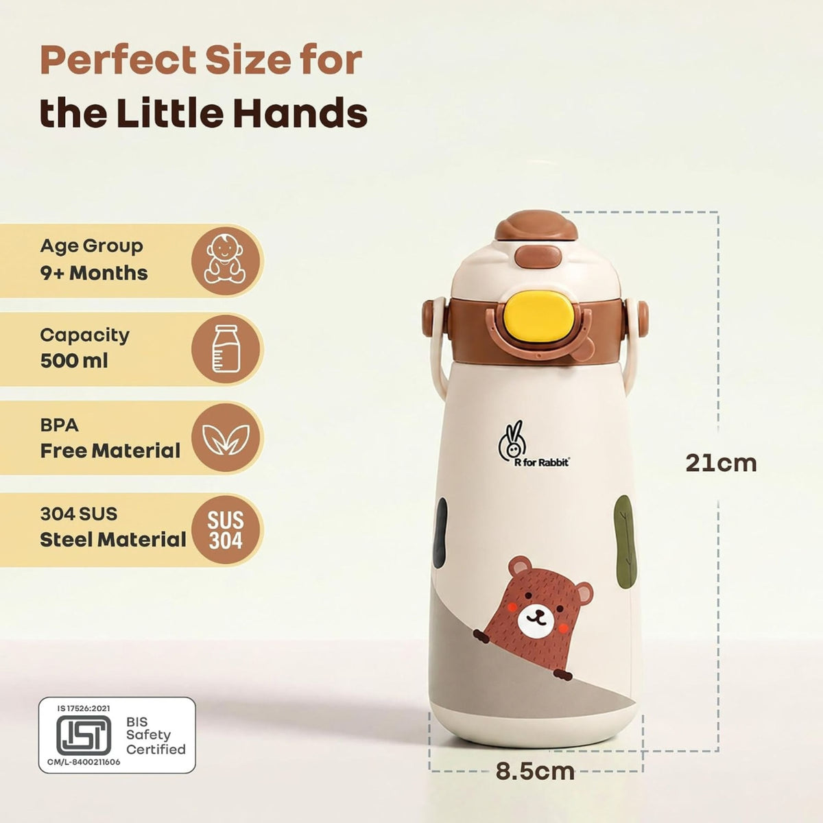 R For Rabbit 2-in-1 straw and spout sipper drinking options