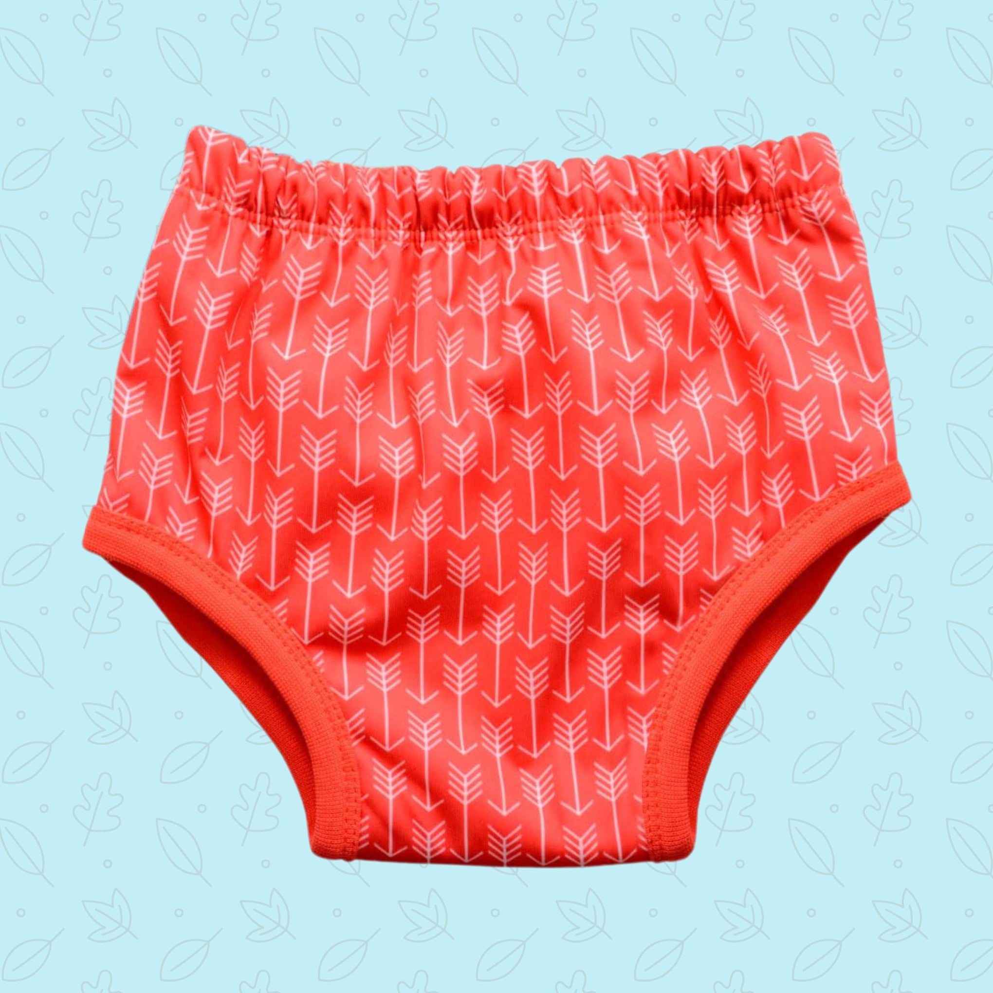 Mee Mee Diaper Panty Potty Training pull - up Pants For Growing Baby/Toddlers | With 3 Layer Protection of Cotton Padding & Super Dry Feel Outer Layer | Pack of 1 | ORANGE color arrow printed panty