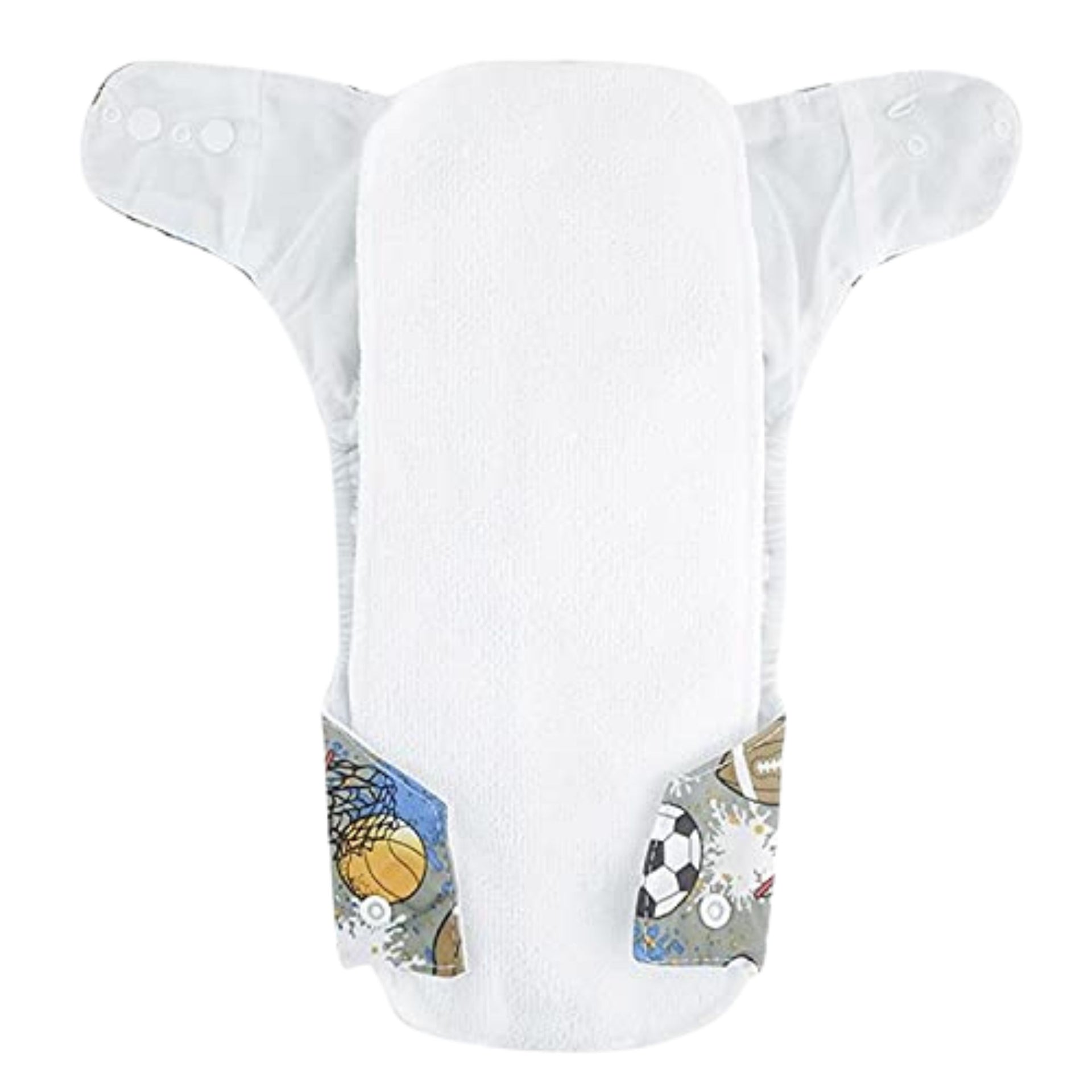 SMILE BABY ATHLETE GREY ADJUSTABLE & WASHABLE DIAPER |Reusable Cloth Diaper with NEW Quick Dry UltraThin pads | Freesize, washable Diapers for baby 0-3 Yrs