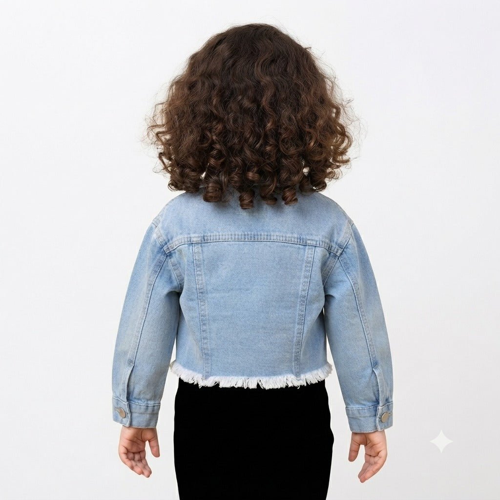Reverse X-Treme Girls Peanuts Friendship Denim Jacket - SMILE BABY