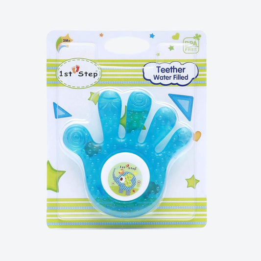 1st Step Water Filled Palm Shape Teether, Blue