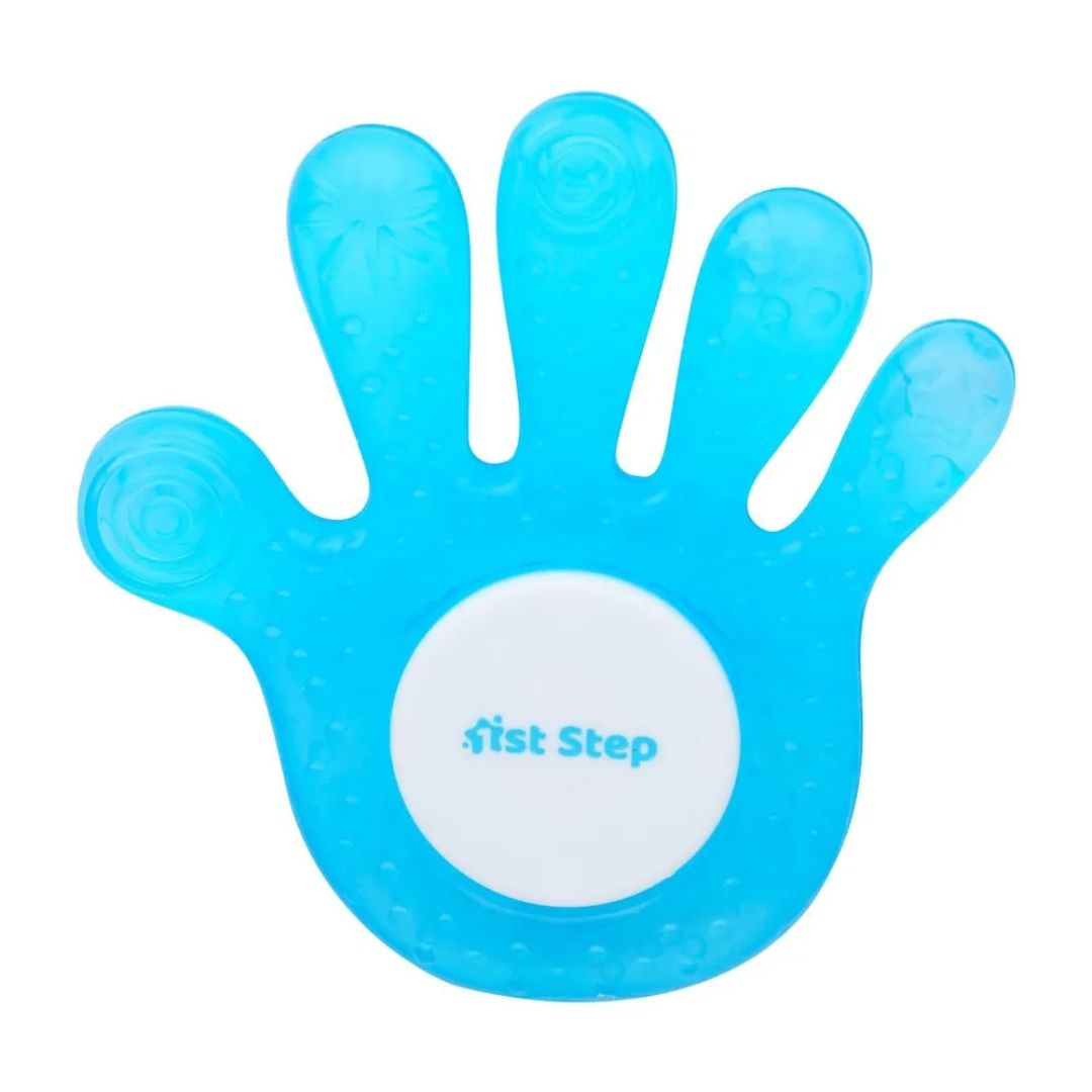 1st Step Water Filled Palm Shape Teether, Blue