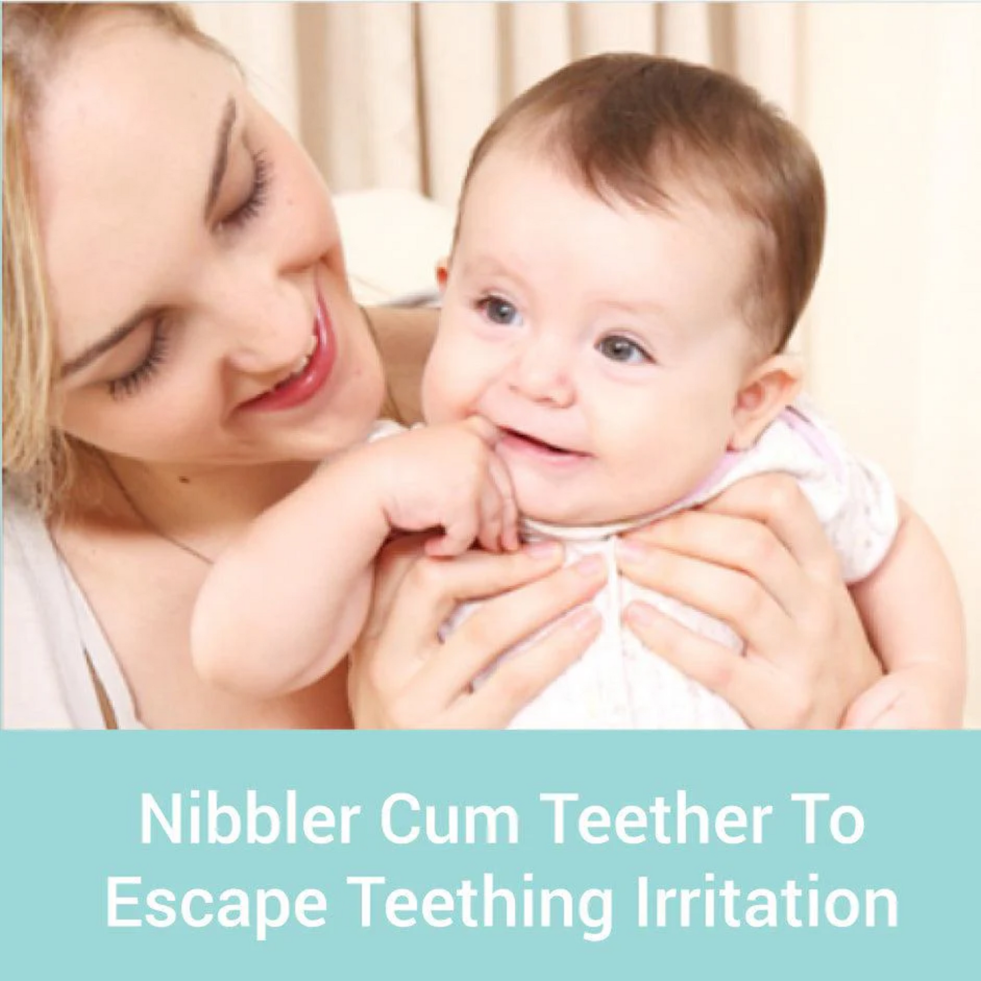 R for Rabbit's First Feed: Ultimate Silicone Baby Nibbler (Green)