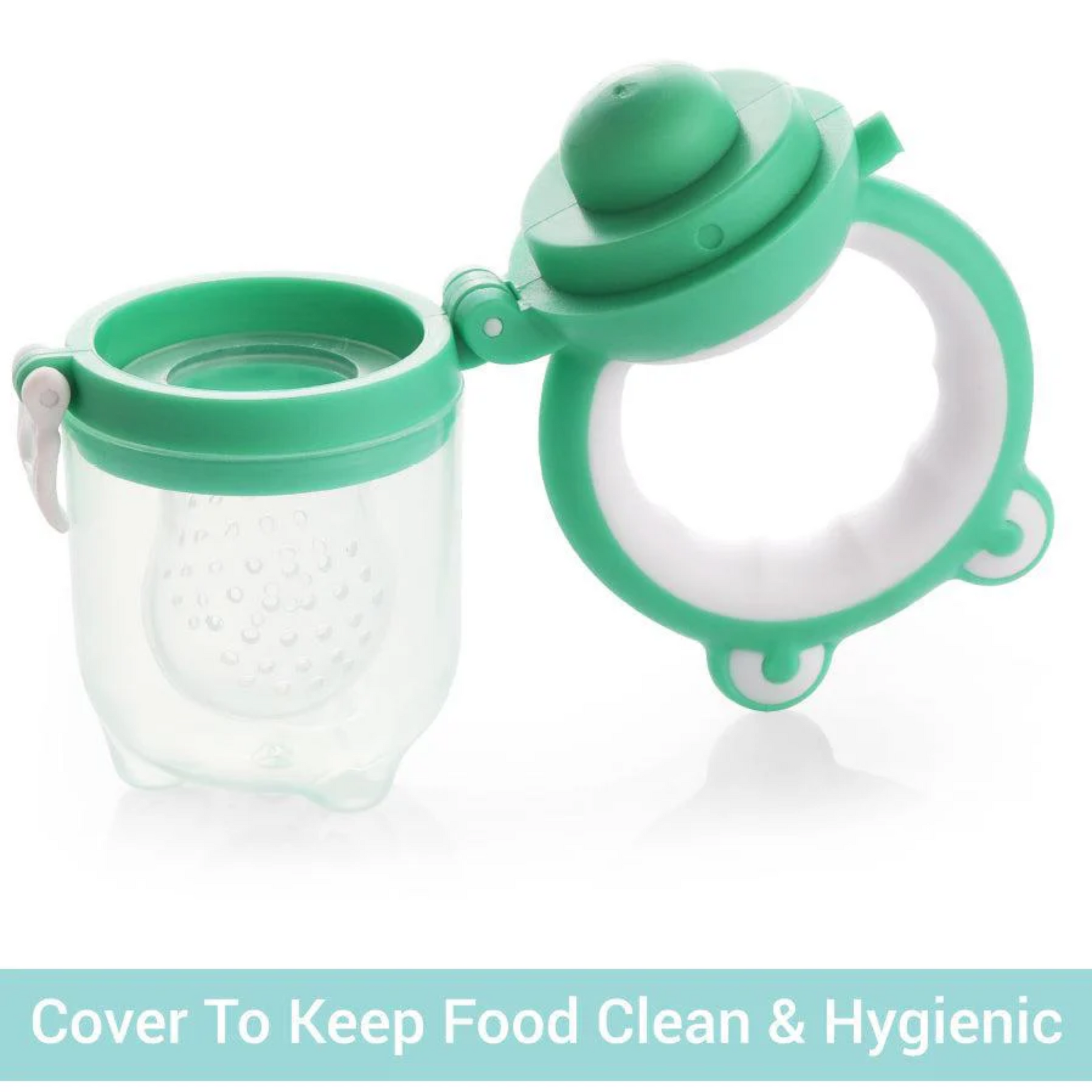 R for Rabbit's First Feed: Ultimate Silicone Baby Nibbler (Green)