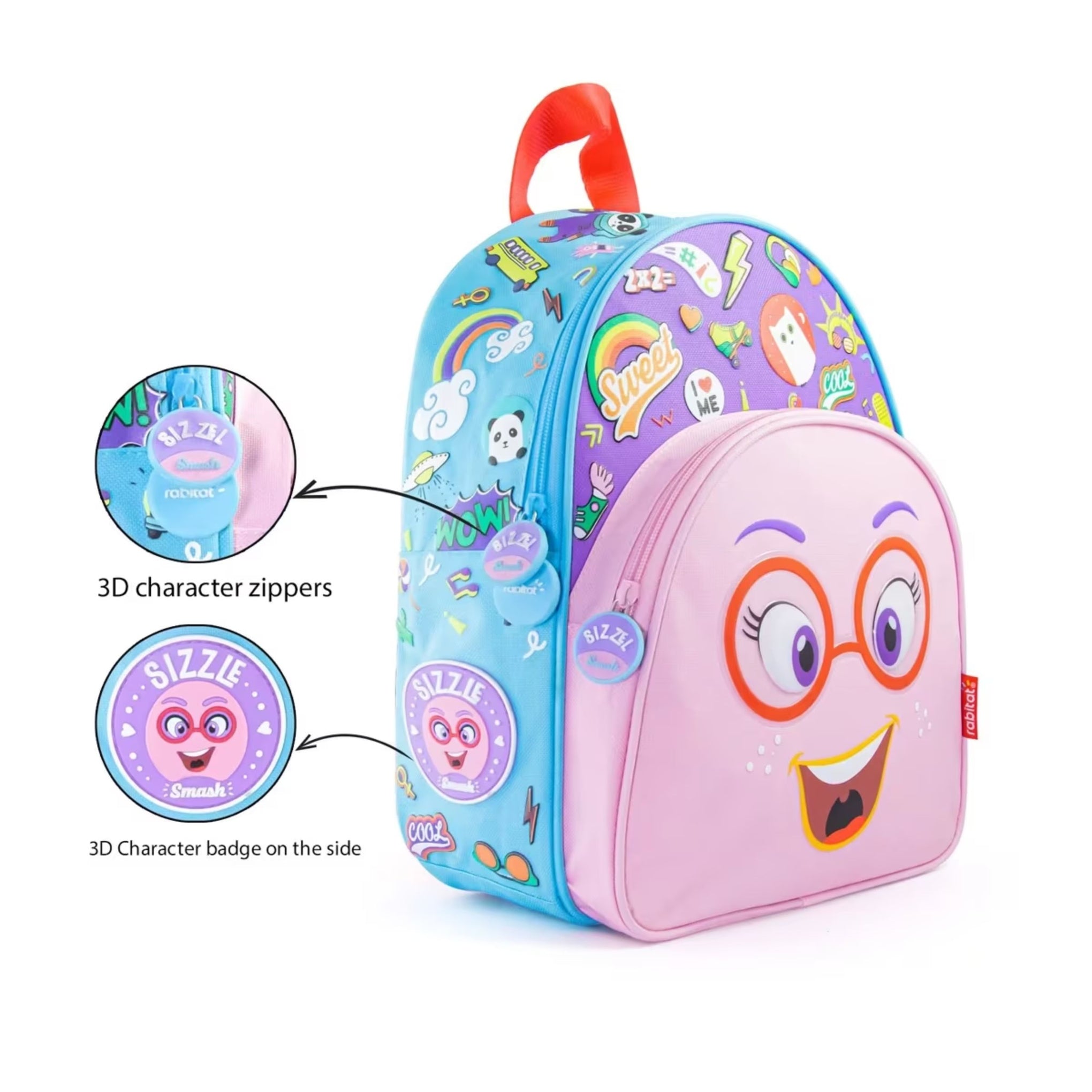 Rabitat Smash School Bag Sizzle, 12 inches, 2Y+