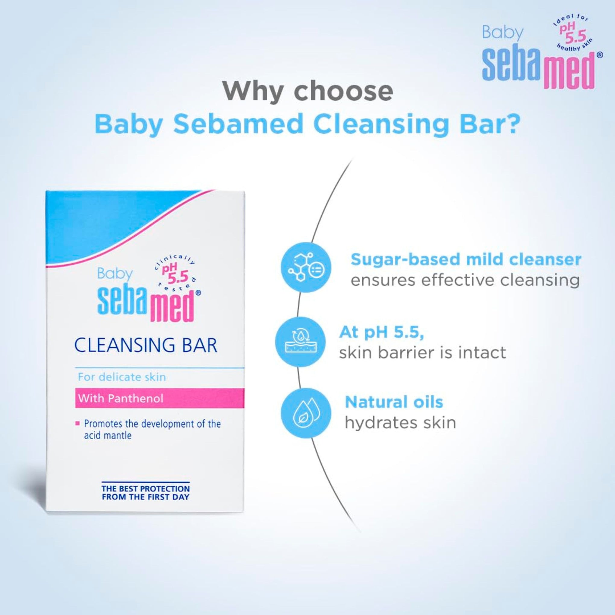 Sebamed Baby Cleansing Bar | baby soap white color | 100g and 150g