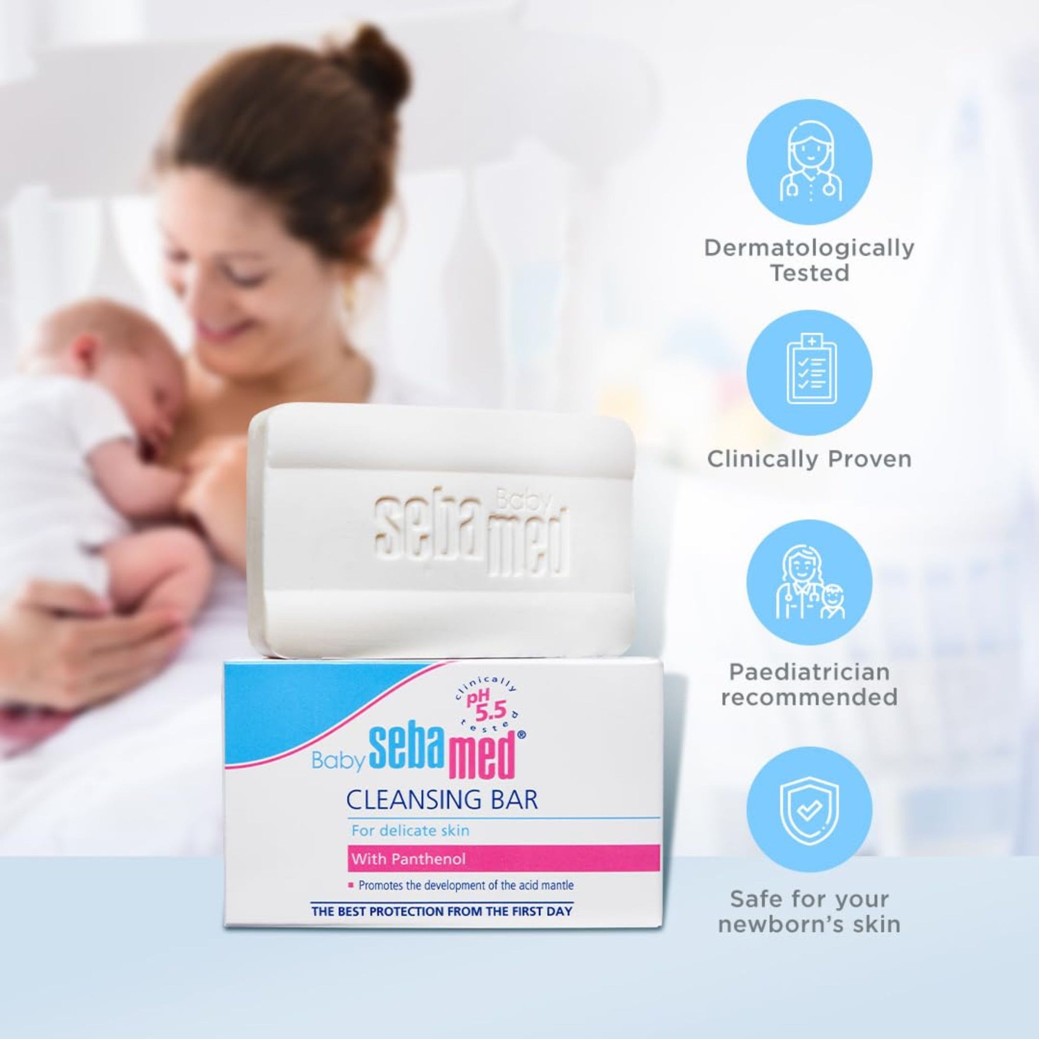 Sebamed Baby Cleansing Bar | baby soap white color | 100g and 150g
