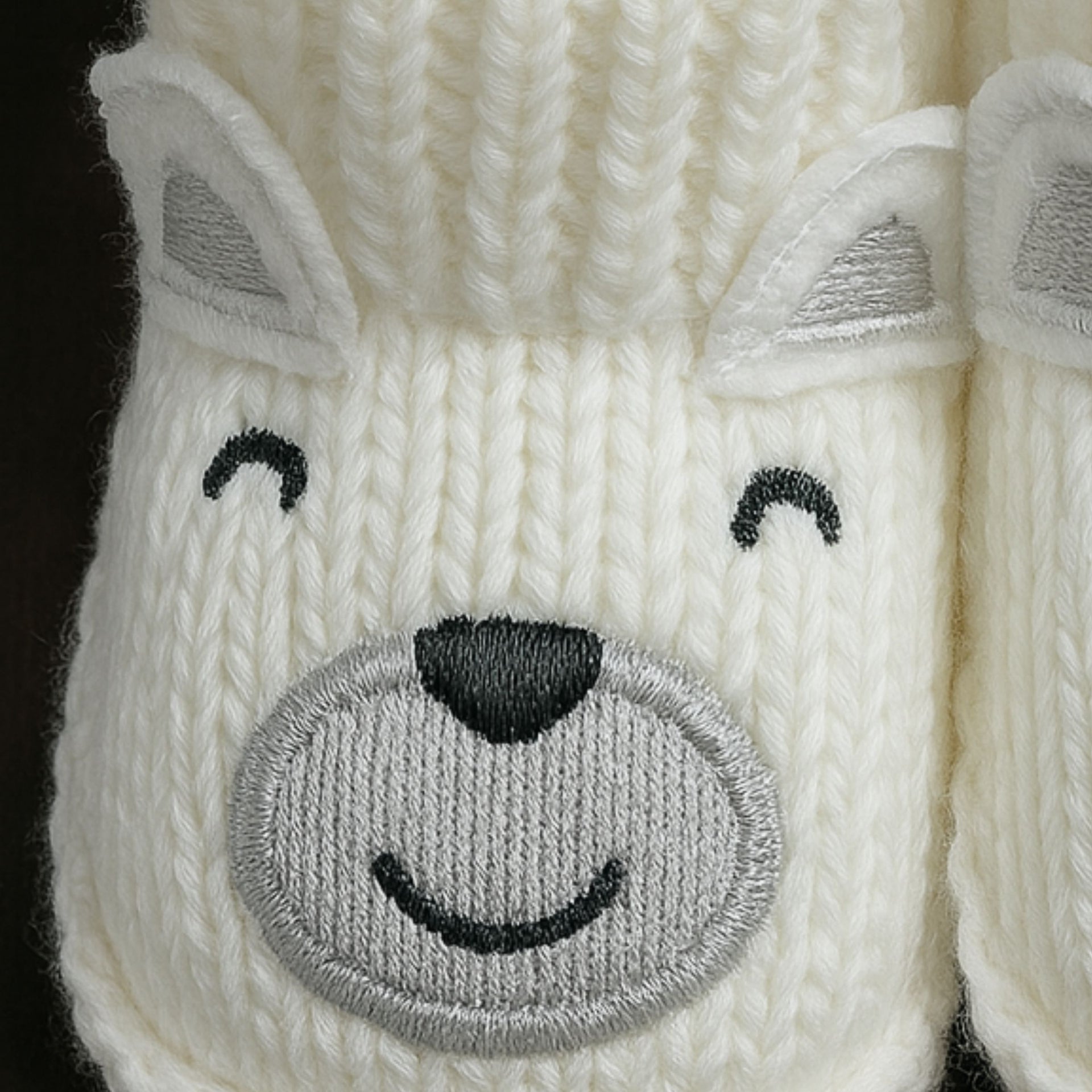 Smile Baby Winter Knitted Booties for Infants – Soft Woolen Baby Shoes with 3D Heart & Animal Face Designs | Newborn to 12 Months | Unisex | Anti-Slip & Cozy Fit