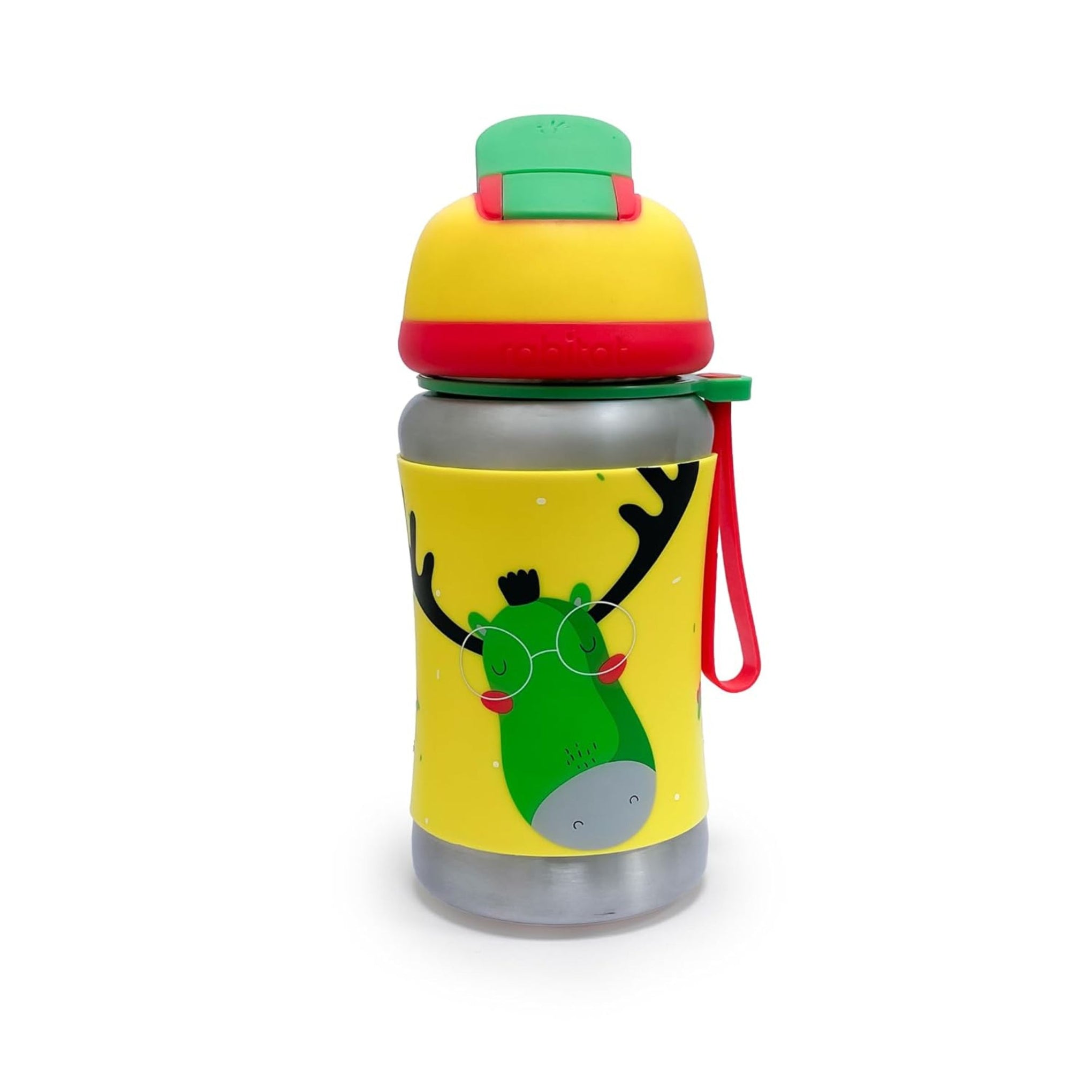 rabitat STEEL PLAY Stainless Steel Water Bottle Coolest Kid Ever 350 ml - 2 years brand warranty | stainless steel water bottle | steel bottle | water bottle steel