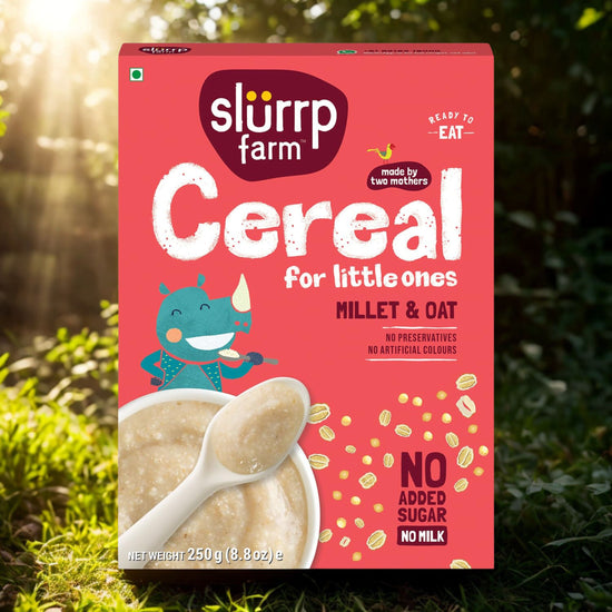 Slurrp Farm Porridge, Millet And Oats Powder | Instant Healthy Wholesome Food, No Added Sugar No Salt, 250 G