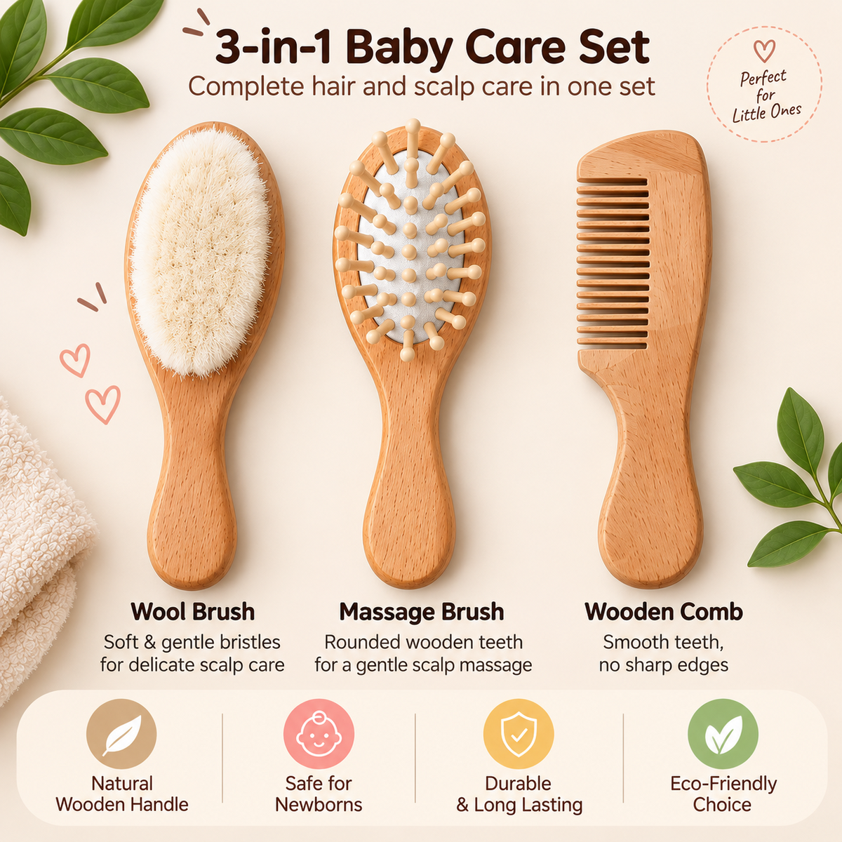 Smile Baby soft silicone bath brush product infographic