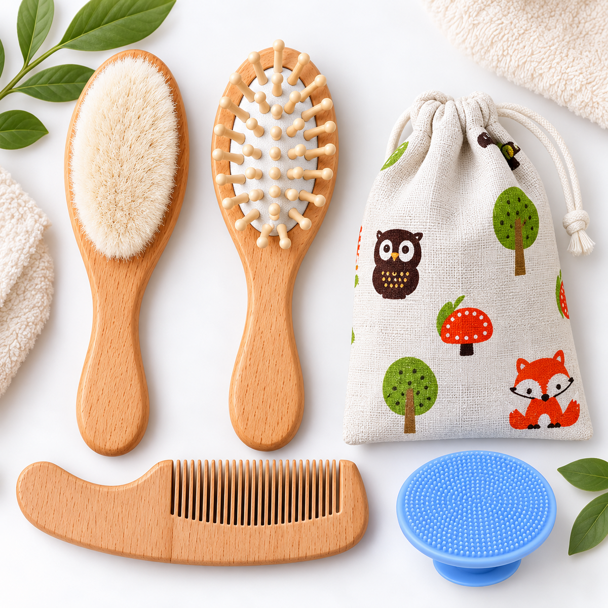 Smile Baby baby care set carry pouch product infographic