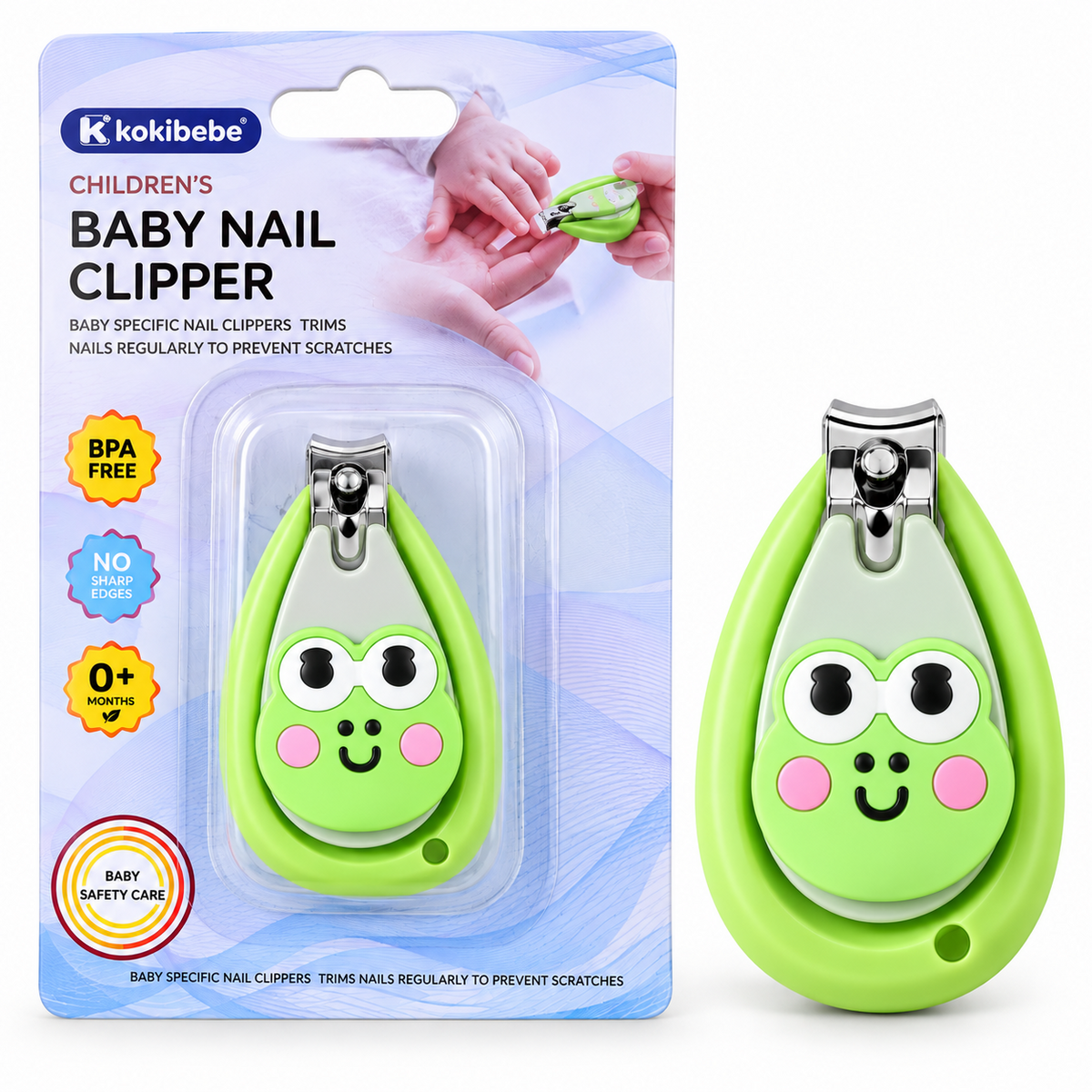 SMILE BABY green baby nail clipper with packaging