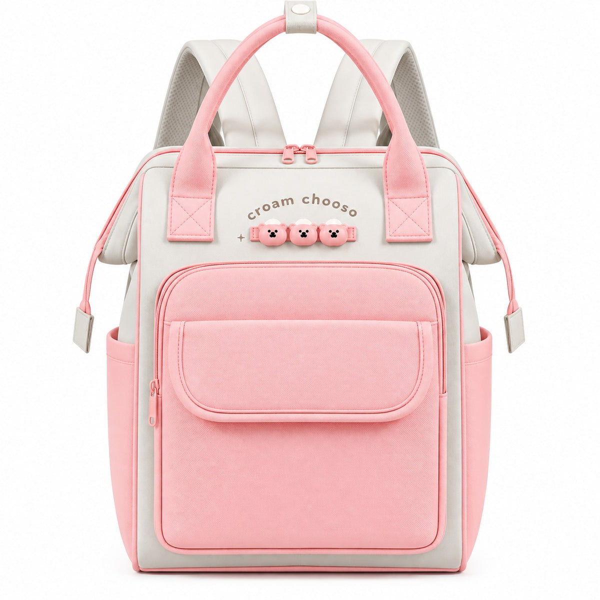 Smile Baby Croam Chooso baby diaper backpack in pink