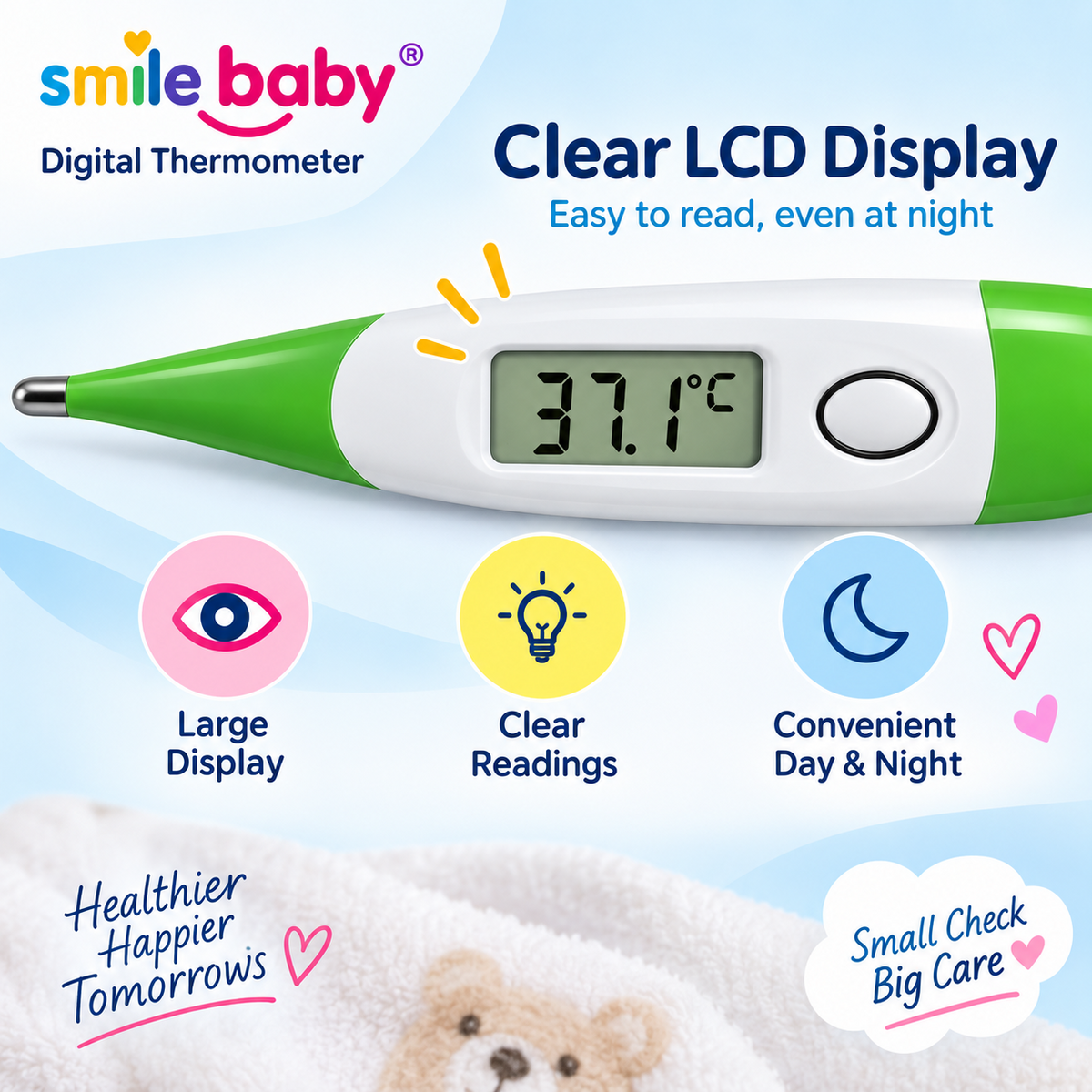 SMILE BABY digital thermometer baby care lifestyle