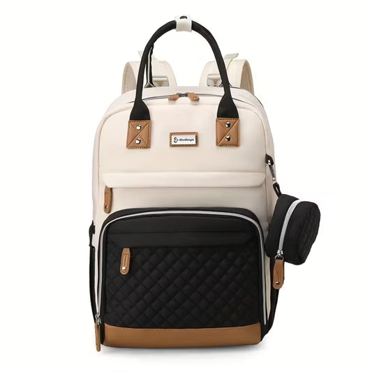 Smile Baby DOUDOUYA multifunctional baby diaper backpack in black