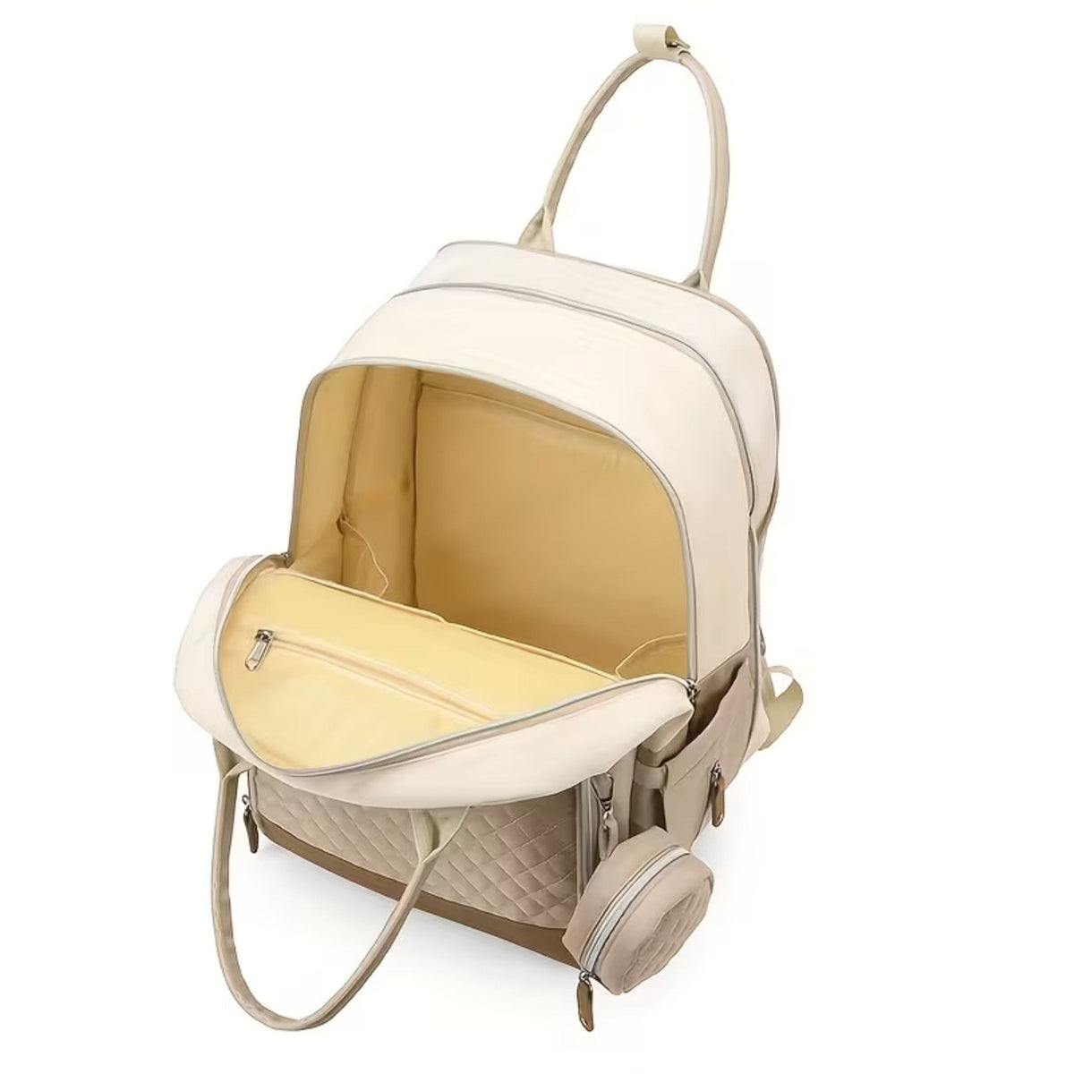 Smile Baby DOUDOUYA baby diaper backpack interior with spacious storage