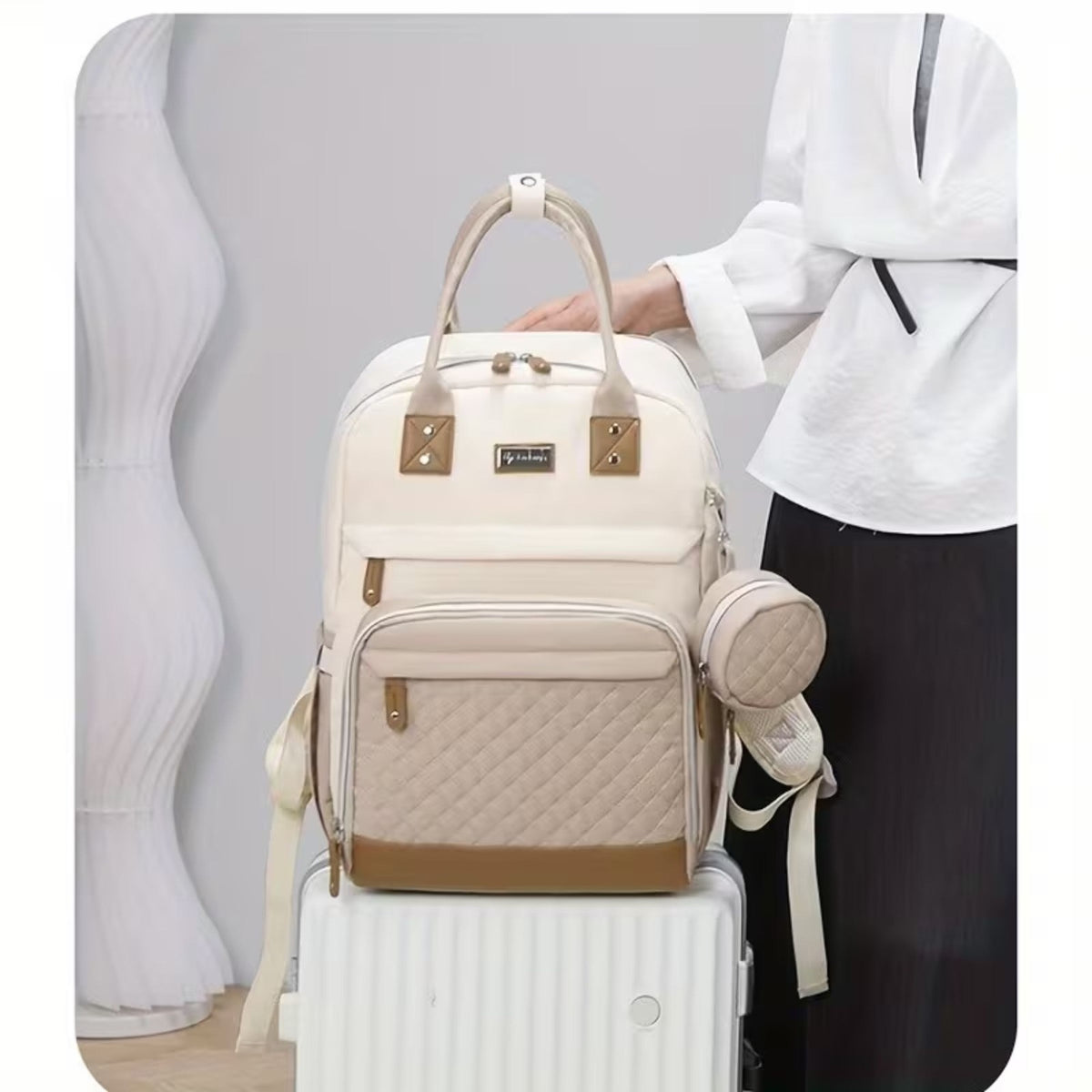 Smile Baby DOUDOUYA baby diaper backpack travel and everyday use