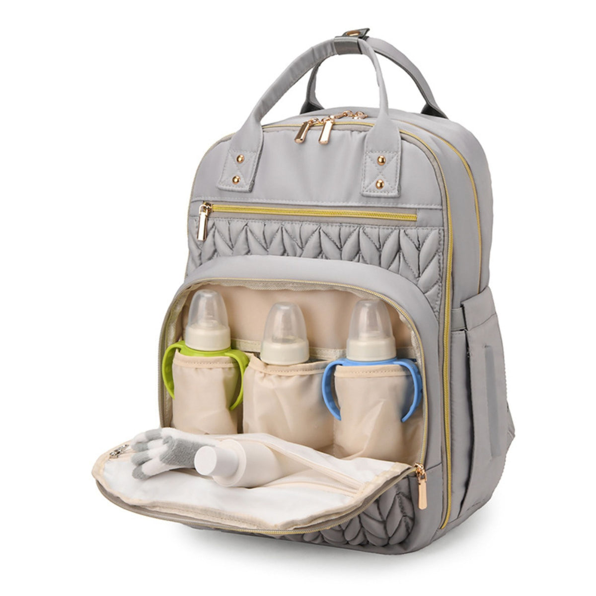Smile Baby Good Mum baby diaper backpack with bottle storage compartment