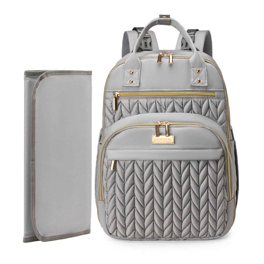 Smile Baby Good Mum Quilted Multifunctional Baby Diaper Backpack - SMILE BABY