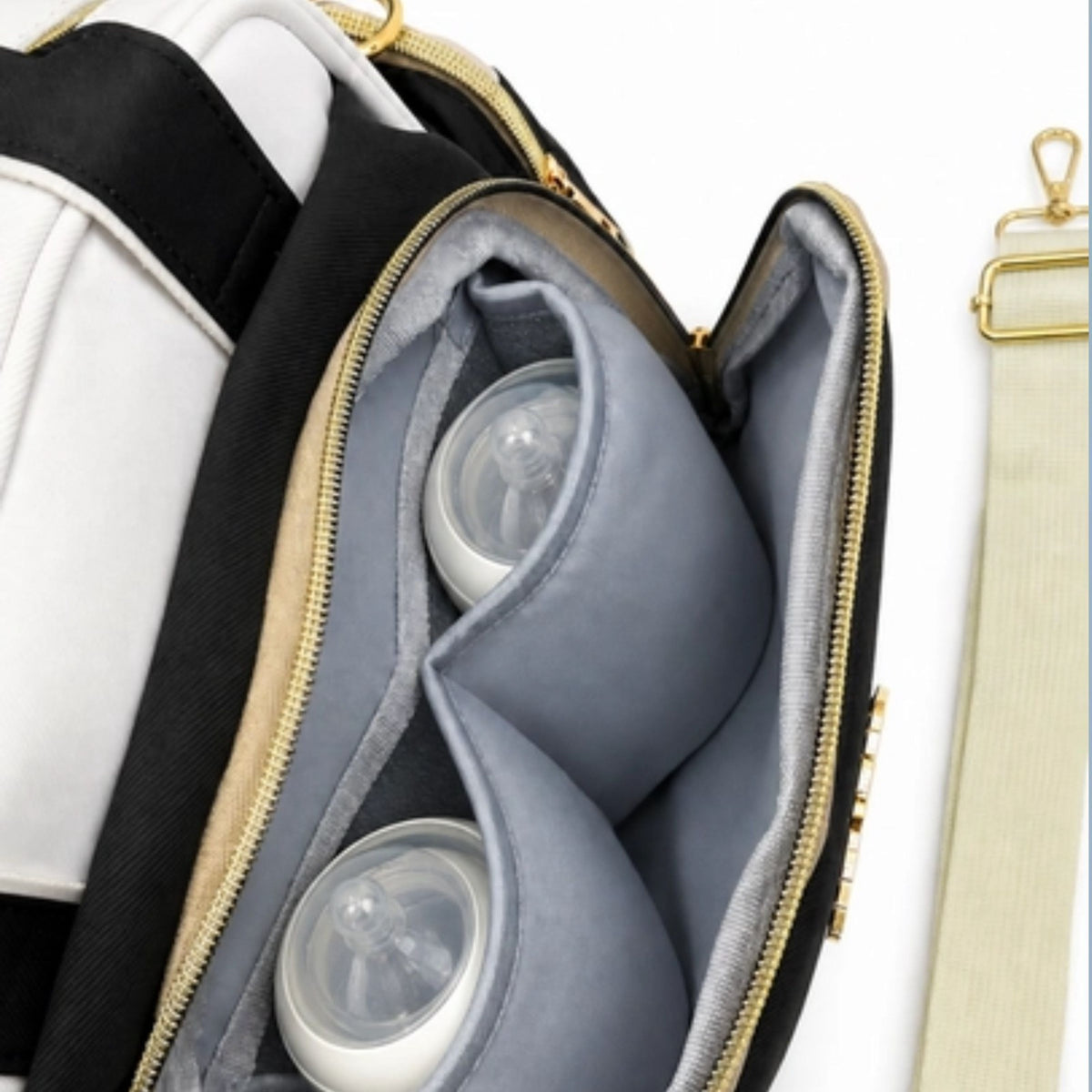 Smile Baby JINGPIN baby diaper bag insulated bottle compartment