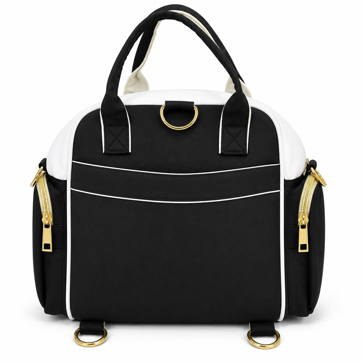 Smile Baby JINGPIN baby diaper bag back view with straps