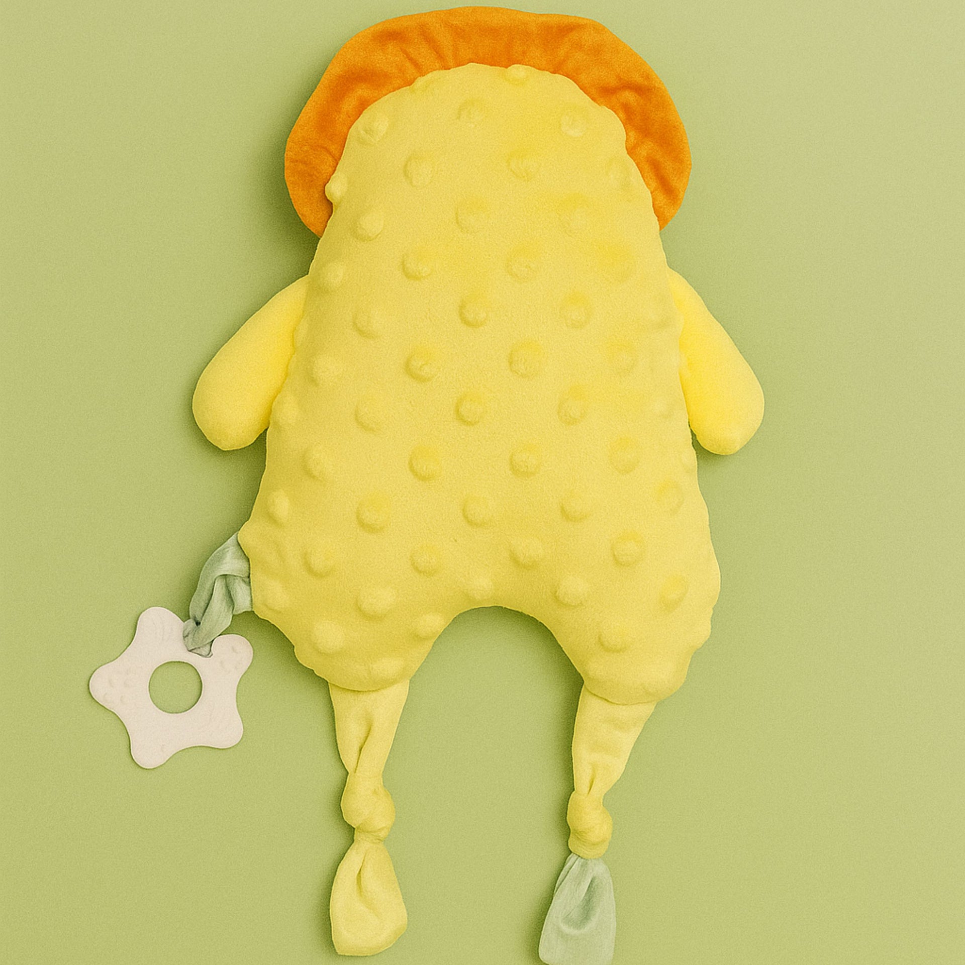 Smile Baby Soft Plush Lion Toy for Newborns | Sensory Crinkle & Teething Attachment | Cuddly Animal Pillow Toy for Infants (0–12 Months)