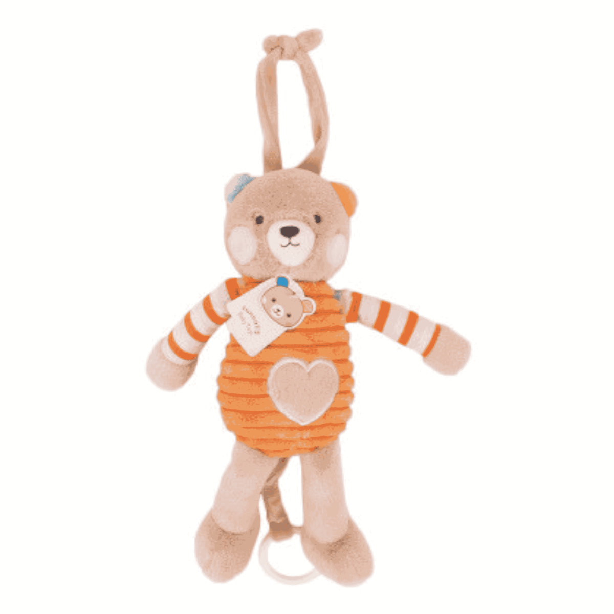 Sunnozy Soft Plush Teddy Bear Baby Toy with Easy-Grip Ring | Cuddly Toy