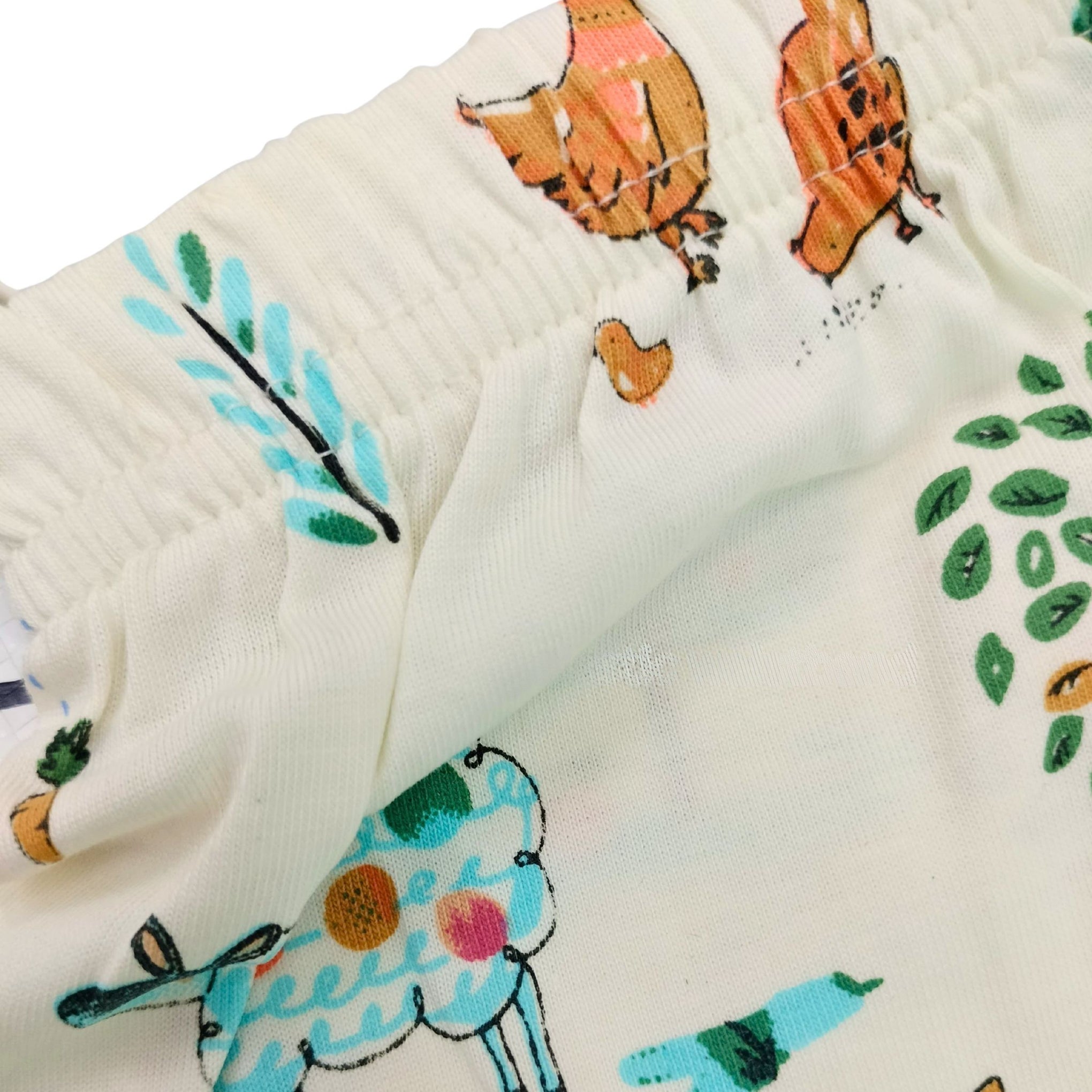 TOFFY HOUSE Organic Cotton Pajama Set – Nature Print | Full Sleeve & Pant | Unisex | 2 Years