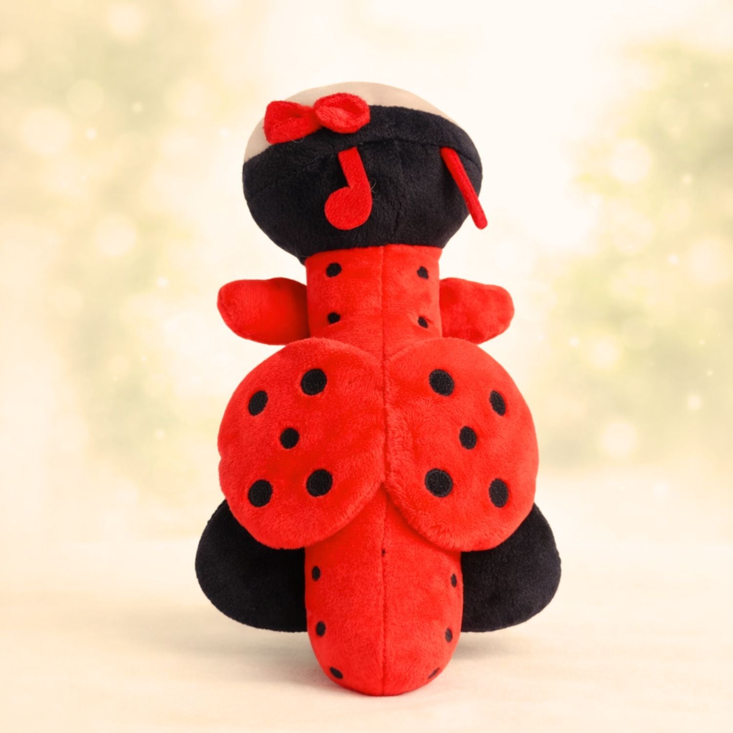SMILE BABY Ultra-Soft Ladybug Plush Toy for Babies & Toddlers – Cute Musical Design, Safe & Cuddly Soft Toy for Baby Girls & Boys