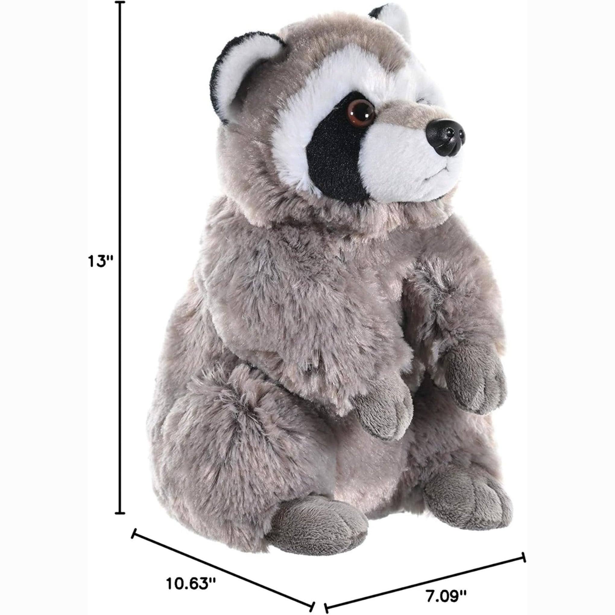 Wild Republic Raccoon Plush, Stuffed Animal, Plush Toy, Gifts for Kids, Cuddlekins 12 Inches