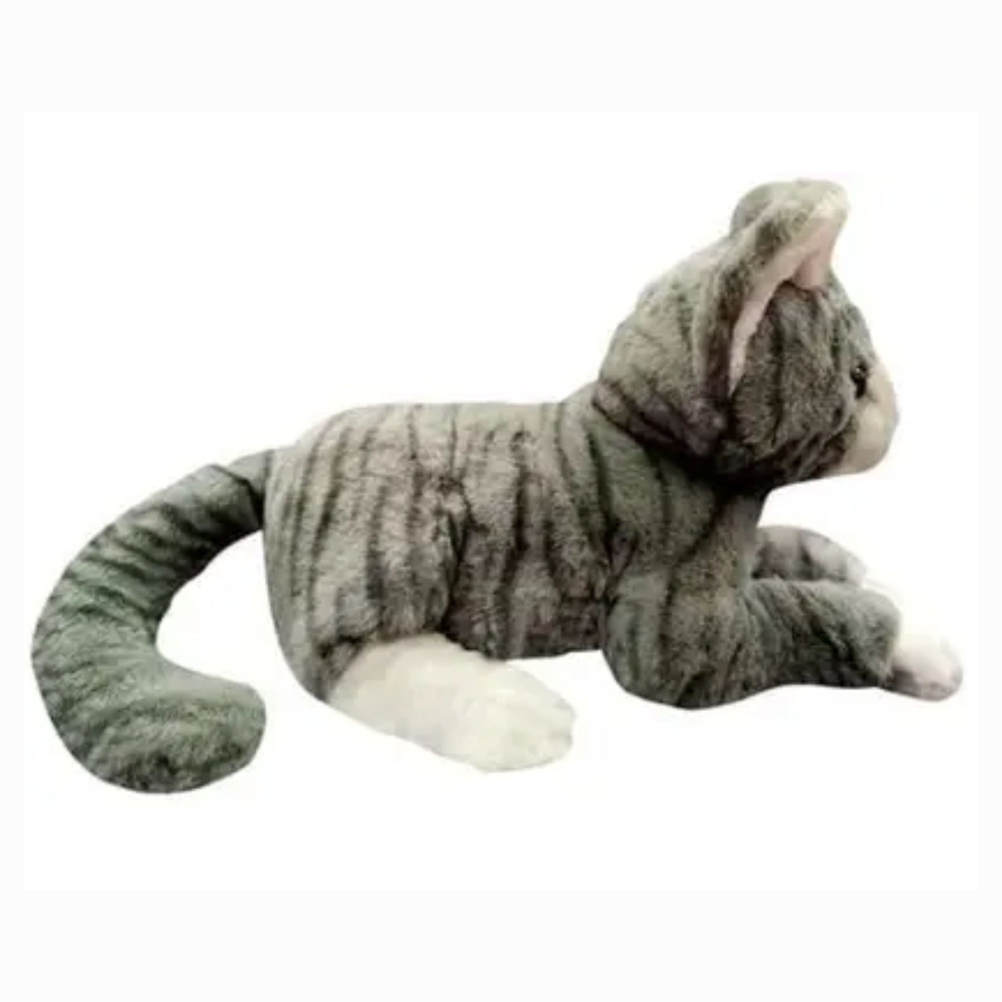 WILD REPUBLIC Mini Cat Soft Toy | Gifts For Kids | 12 inch  (Grey)