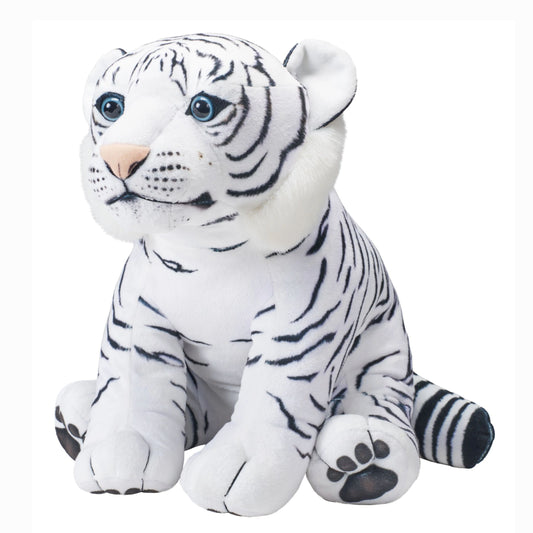 wild republic White Tiger Stuffed Animal - 12" soft toys , best for gifts for baby , animal white tiger