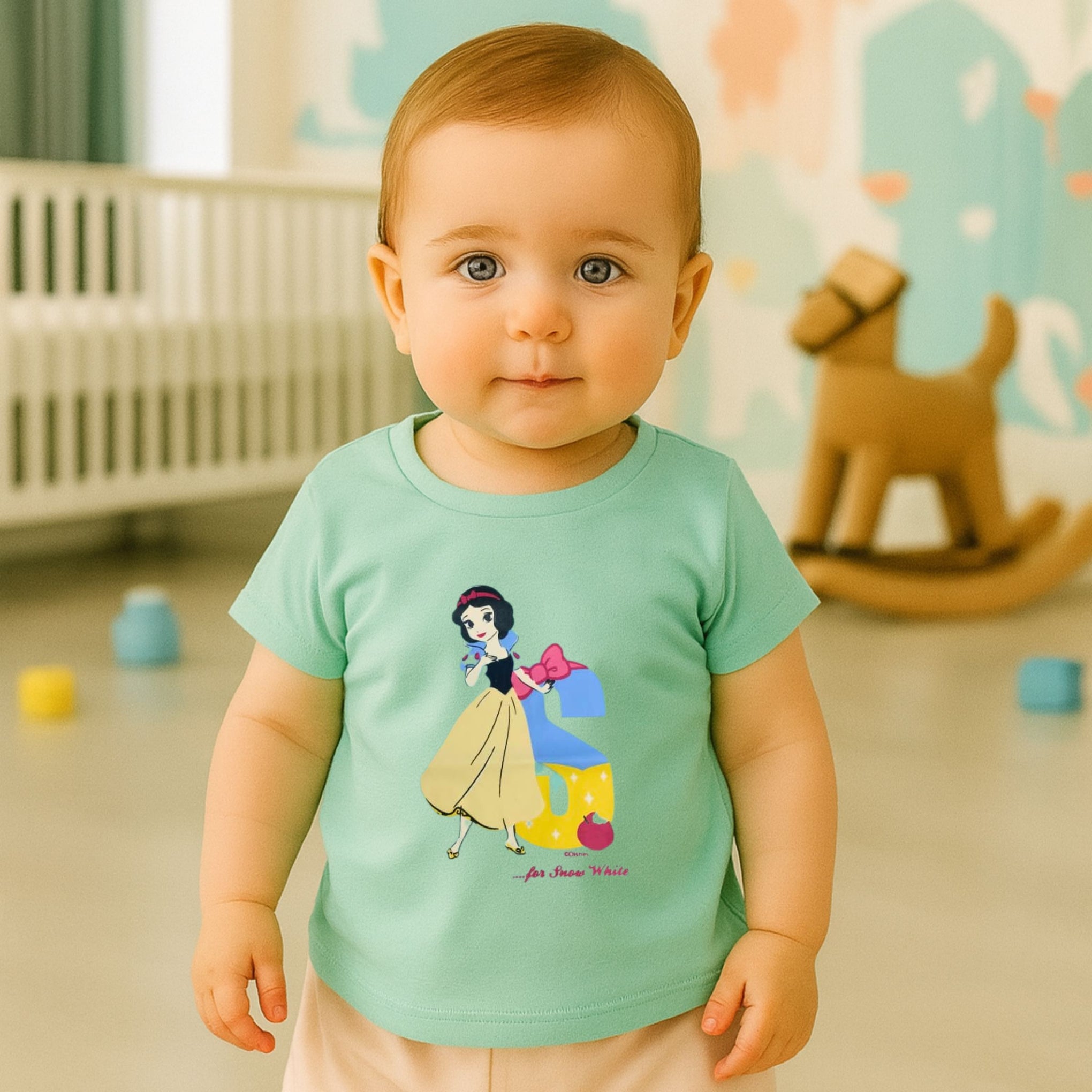 OLLYPOP Girls’ Soft Cotton Top – Green | Comfortable Everyday Wear for 12 Months to 3 Years