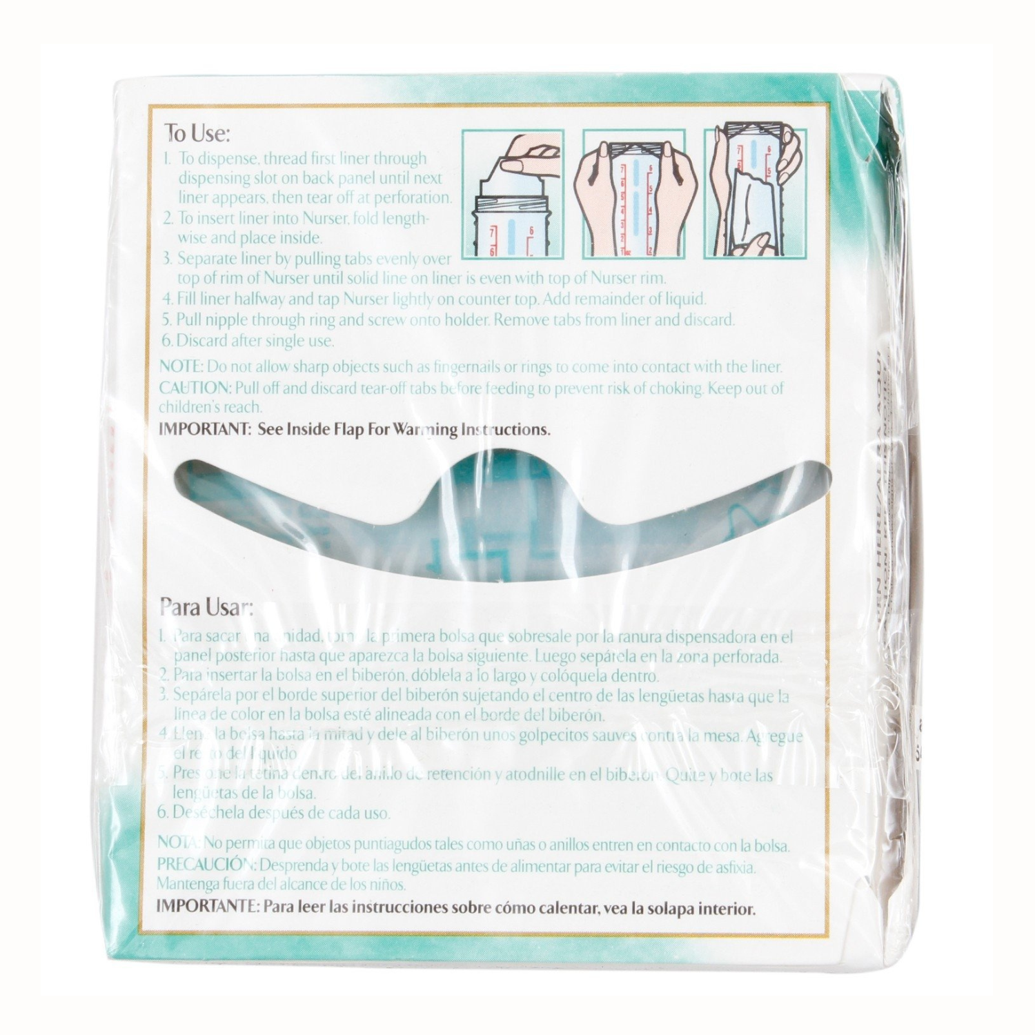 Playtex Original Standard Disposable Liners – 4 oz (118 ml), Pre-Sterilized & BPA-Free (100 Pcs)