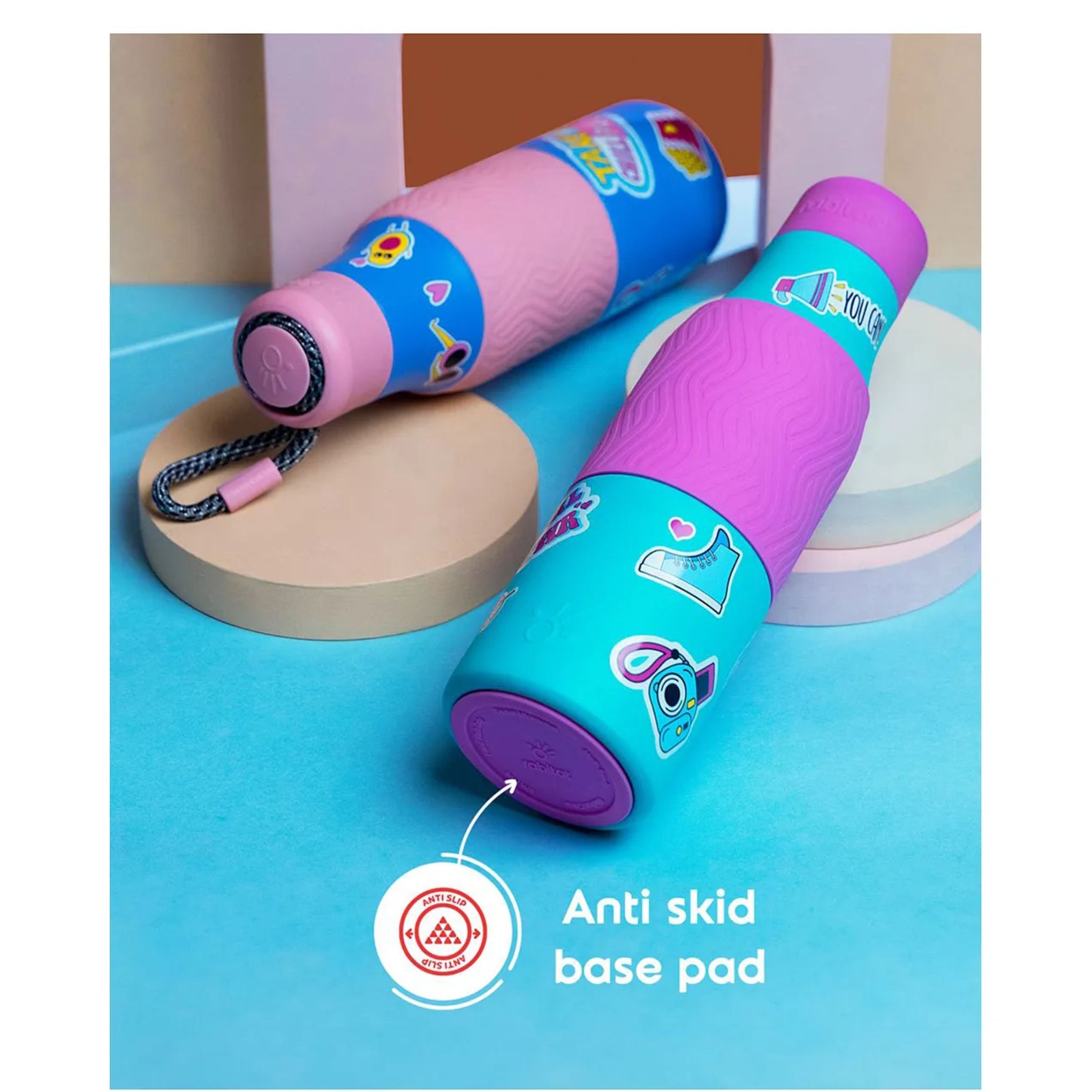 Rabitat Zappy Insulated Stainless Steel Bottle | steel bottle for kids suitable for 8y+ | Yellow 700 ml