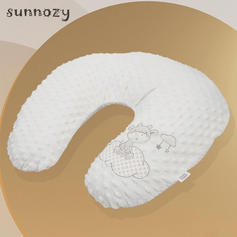 Sunnozy Nursing Pillow for Baby & Mom | 50 × 50 CM Feeding & Support Pillow | 100% Polyester - SMILE BABY