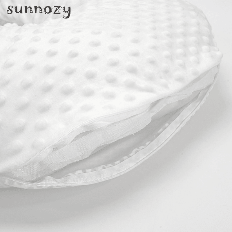 Sunnozy Nursing Pillow for Baby & Mom | 50 × 50 CM Feeding & Support Pillow | 100% Polyester - SMILE BABY